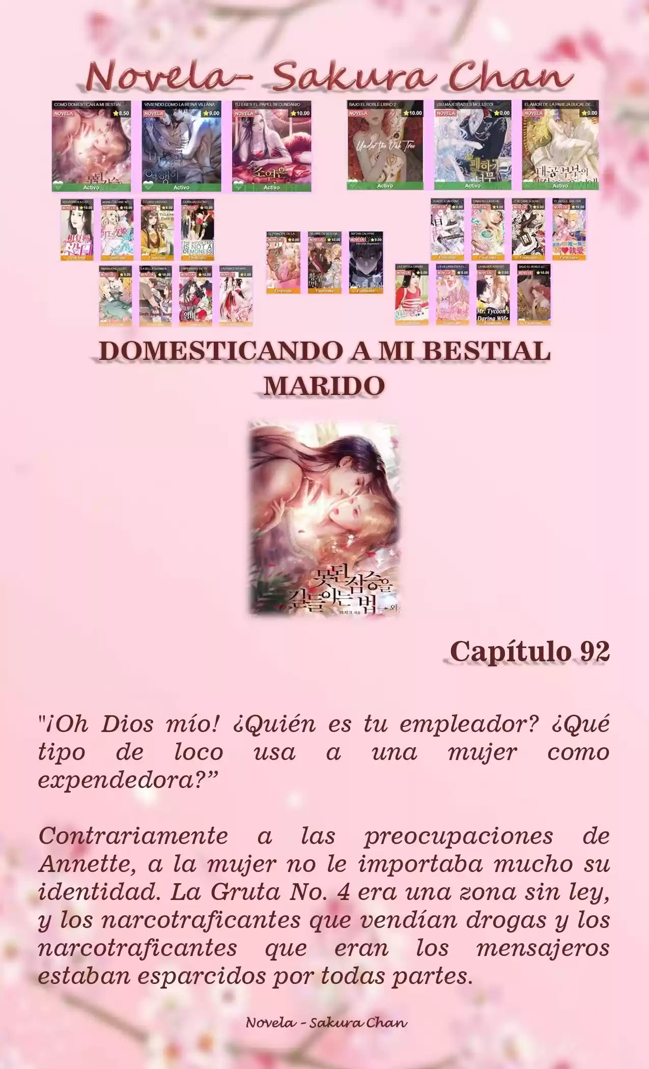 Cómo Domesticar A Mi Bestial Marido (Novela) - Capítulo 92 - Página 1 - LectorTMOo
