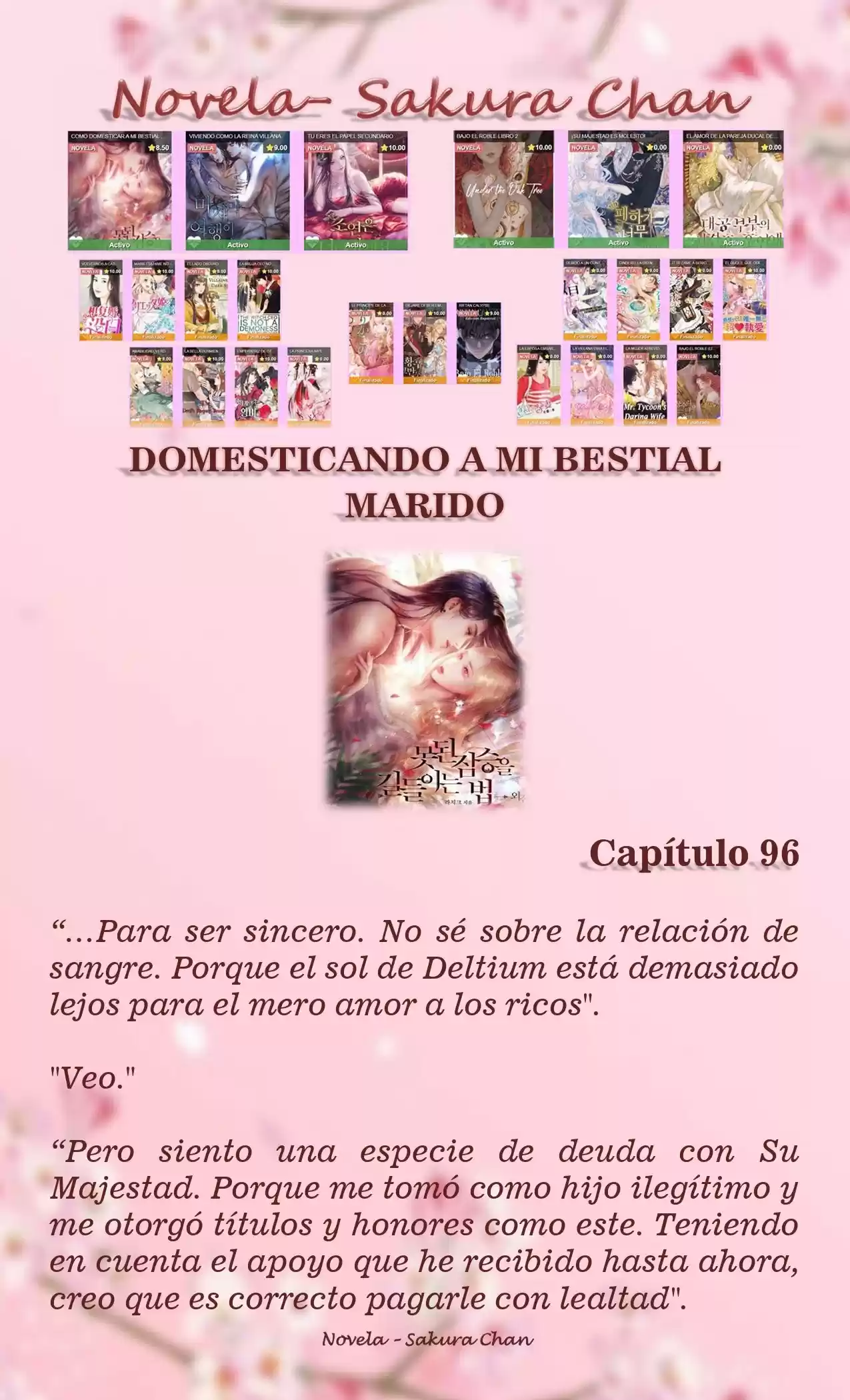 Cómo Domesticar A Mi Bestial Marido (Novela) - Capítulo 96 - Página 1 - LectorTMOo