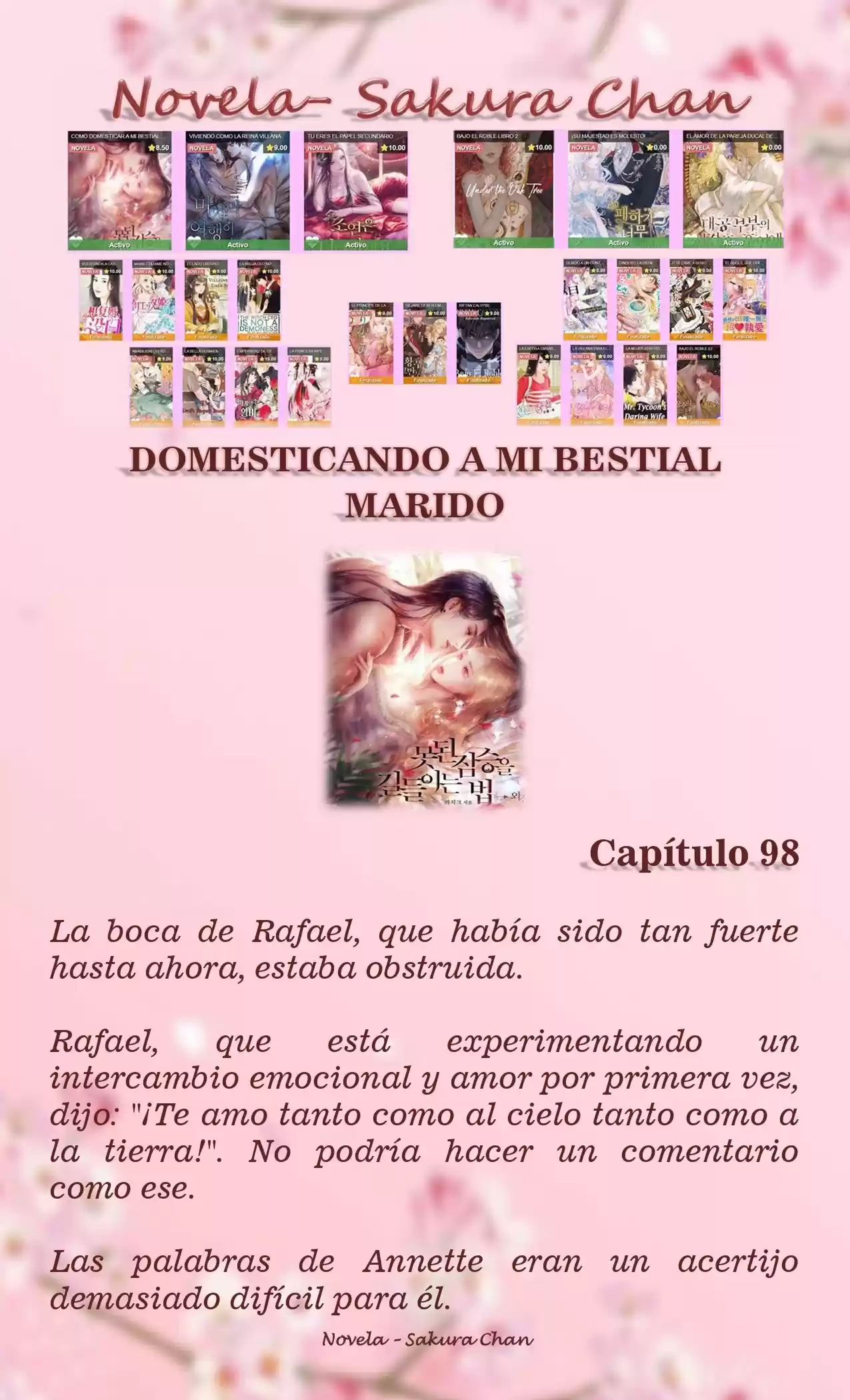 Cómo Domesticar A Mi Bestial Marido (Novela) - Capítulo 98 - Página 1 - LectorTMOo