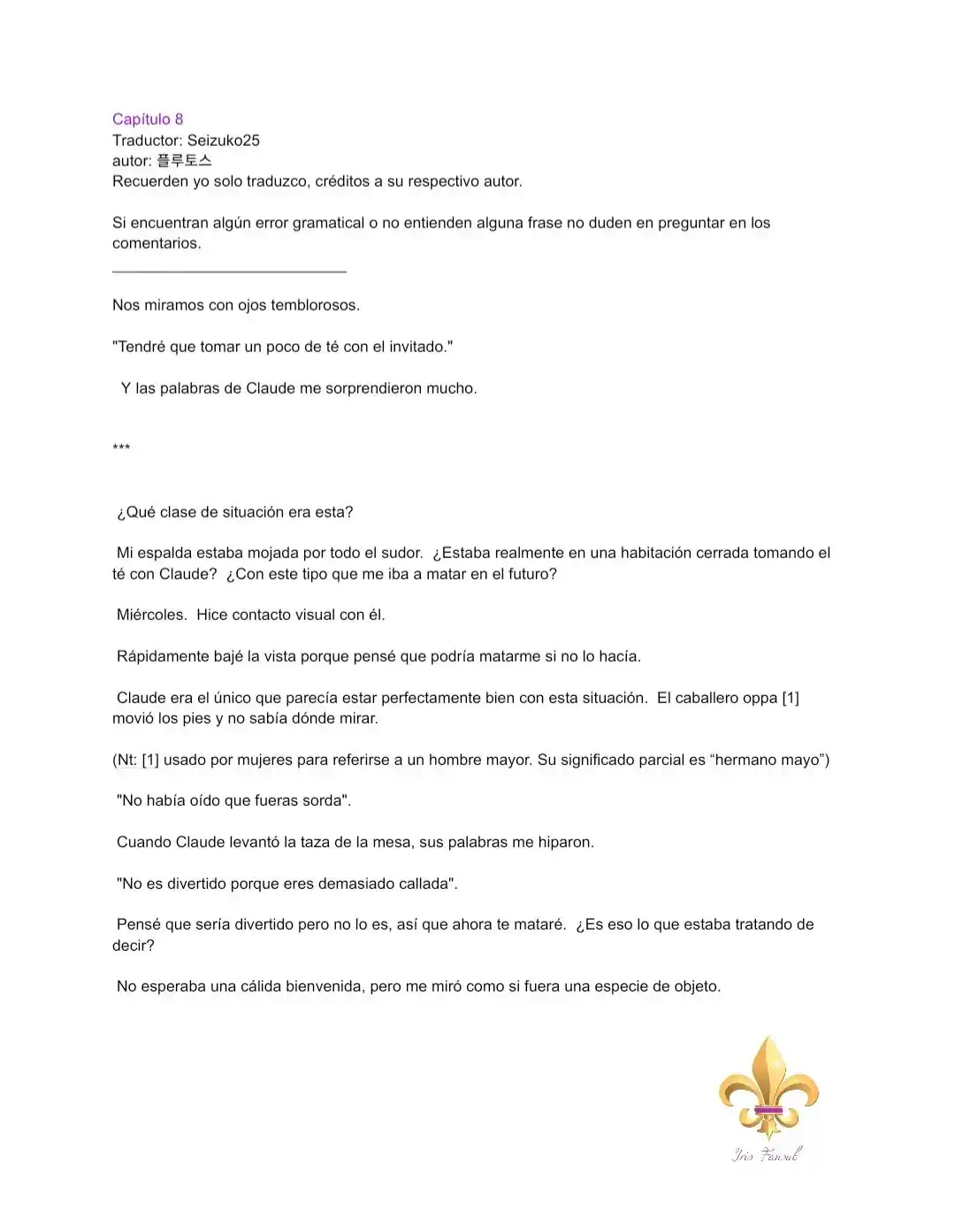¿Cómo Me Convertí En Princesa? (Novela) - Capítulo 8 - Página 4 - LectorTMOo