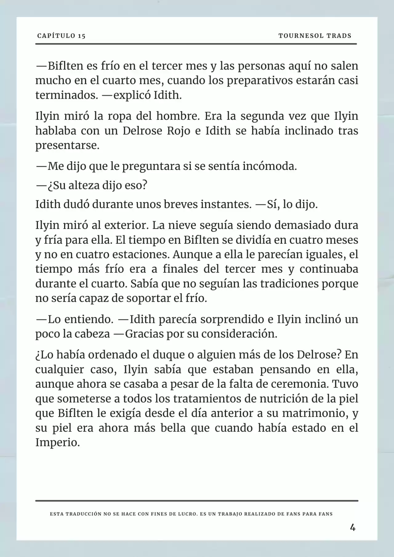 Cómo Sobrevivir Como Esposa Del Duque Monstruo (Novela) - Capítulo 15 - Página 5 - LectorTMOo