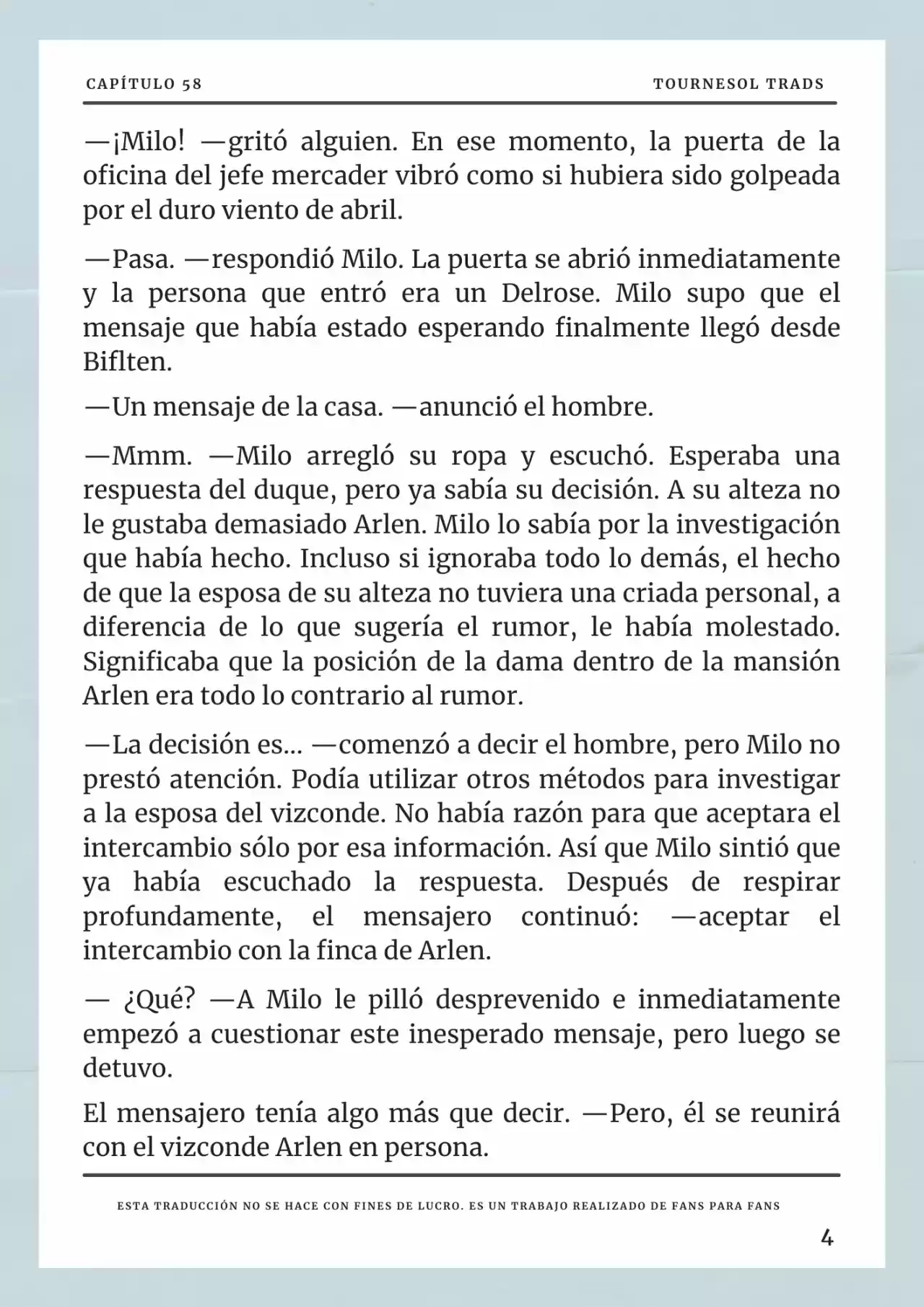 Cómo Sobrevivir Como Esposa Del Duque Monstruo (Novela) - Capítulo 58 - Página 5 - LectorTMOo