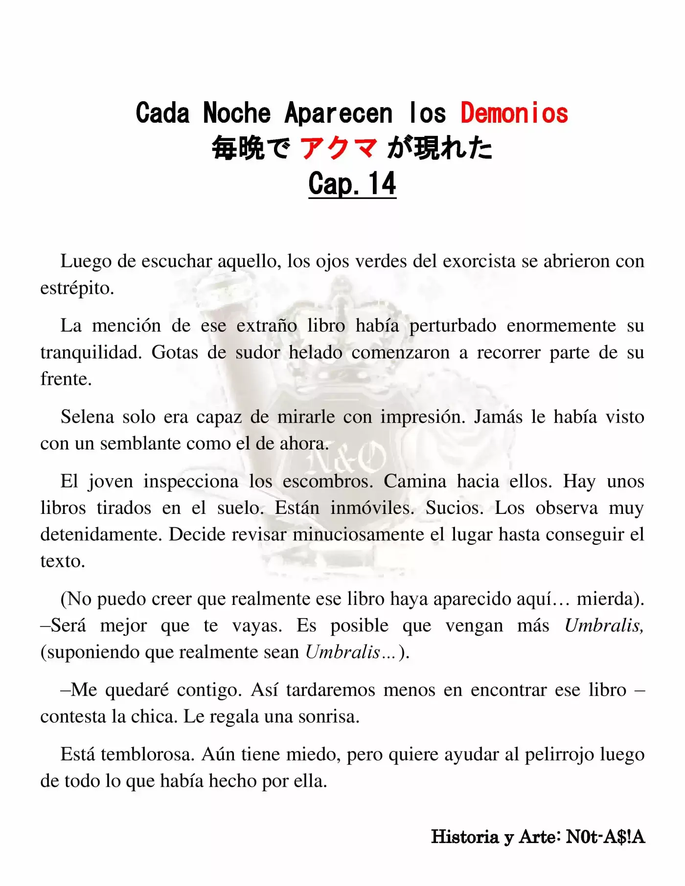 Cada Noche Aparecen Los Demonios (Novela) - Capítulo 14 - Página 2 - LectorTMOo