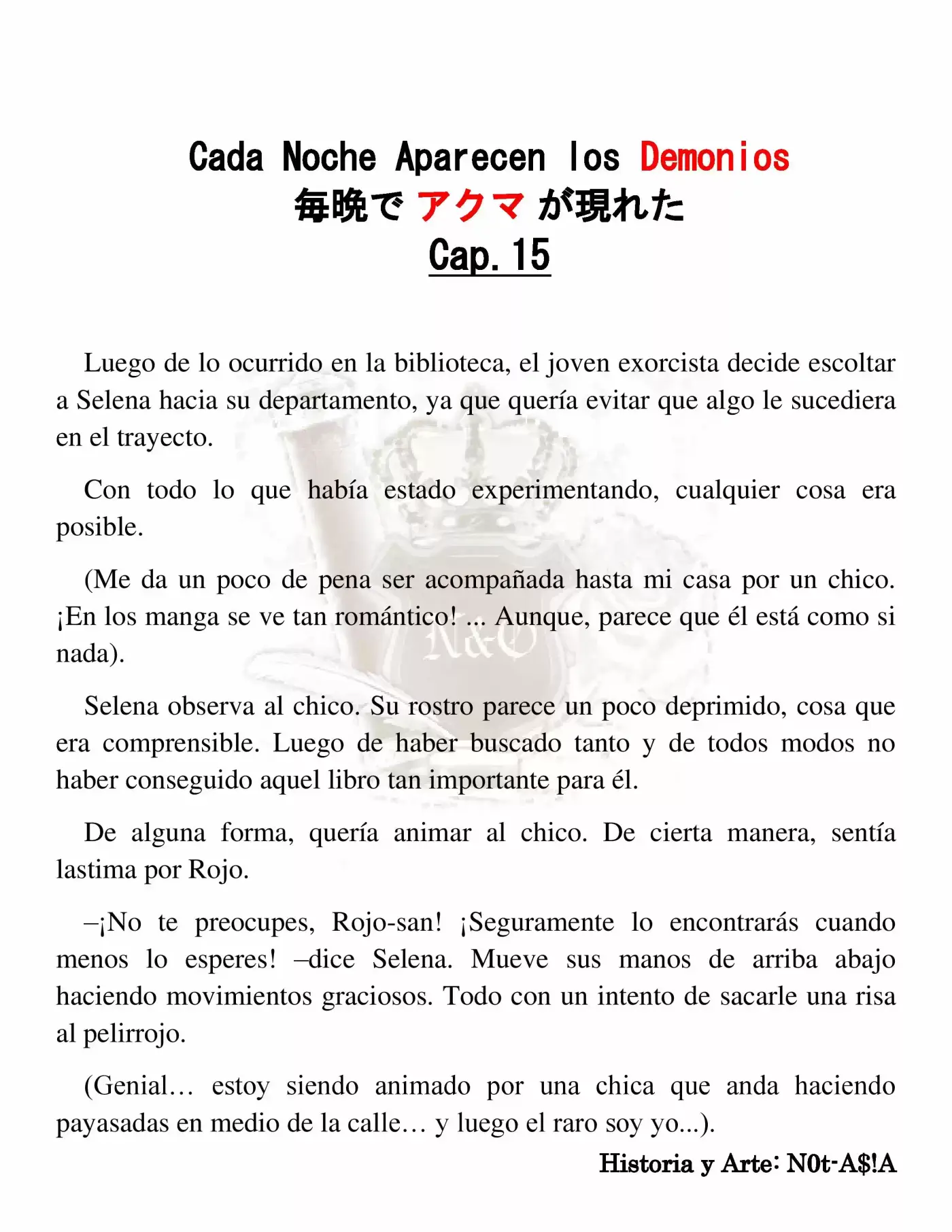 Cada Noche Aparecen Los Demonios (Novela) - Capítulo 15 - Página 2 - LectorTMOo