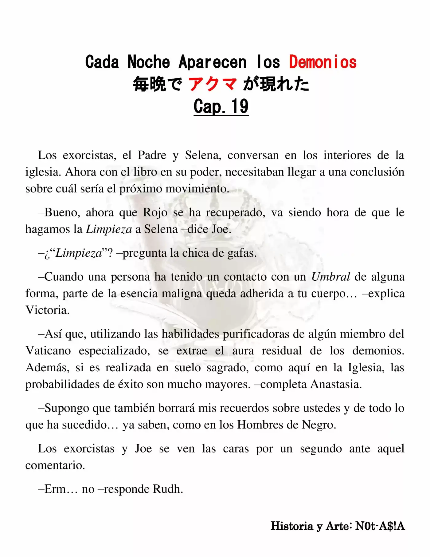 Cada Noche Aparecen Los Demonios (Novela) - Capítulo 19 - Página 3 - LectorTMOo
