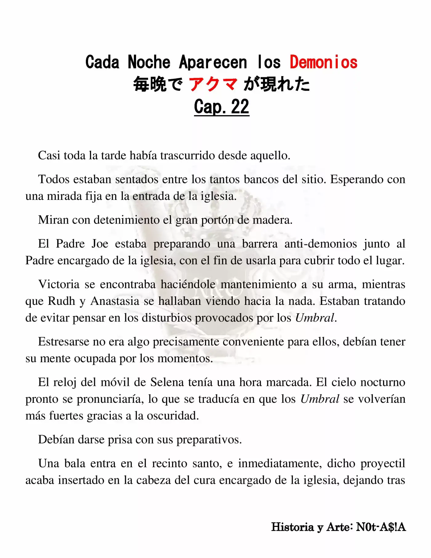 Cada Noche Aparecen Los Demonios (Novela) - Capítulo 22 - Página 2 - LectorTMOo