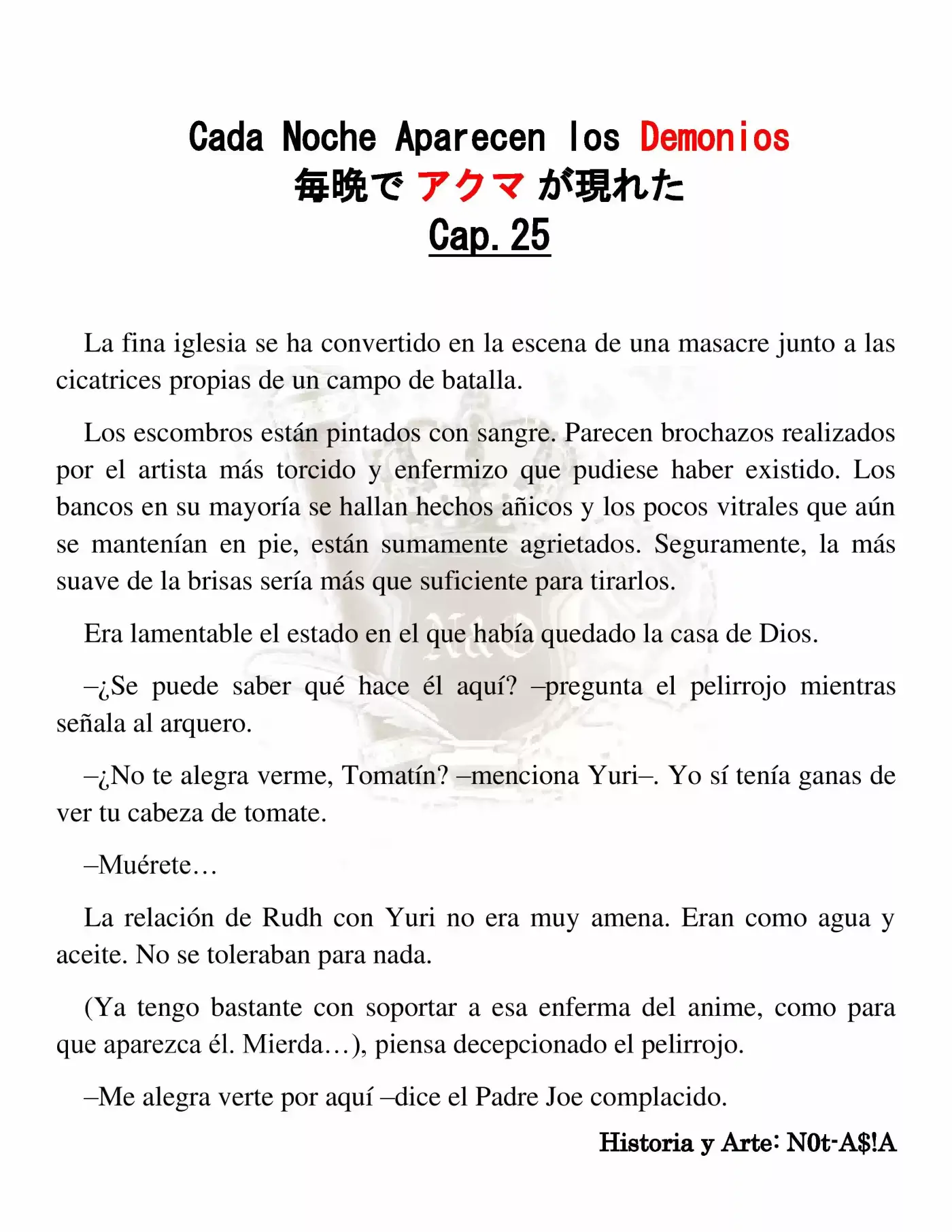 Cada Noche Aparecen Los Demonios (Novela) - Capítulo 25 - Página 2 - LectorTMOo
