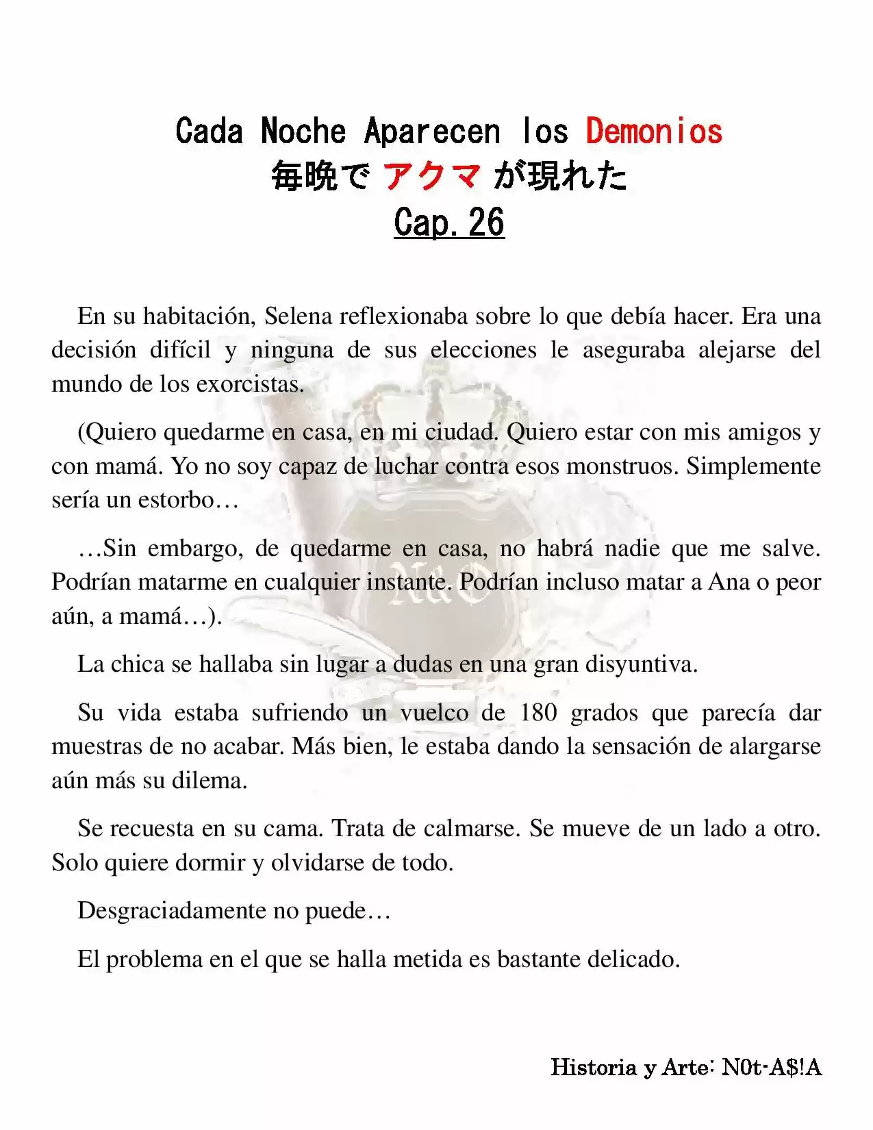 Cada Noche Aparecen Los Demonios (Novela) - Capítulo 26 - Página 3 - LectorTMOo
