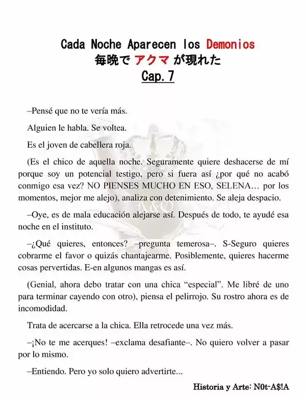 Cada Noche Aparecen Los Demonios (Novela) - Capítulo 7 - Página 2 - LectorTMOo
