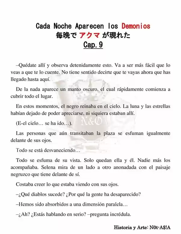Cada Noche Aparecen Los Demonios (Novela) - Capítulo 9 - Página 2 - LectorTMOo
