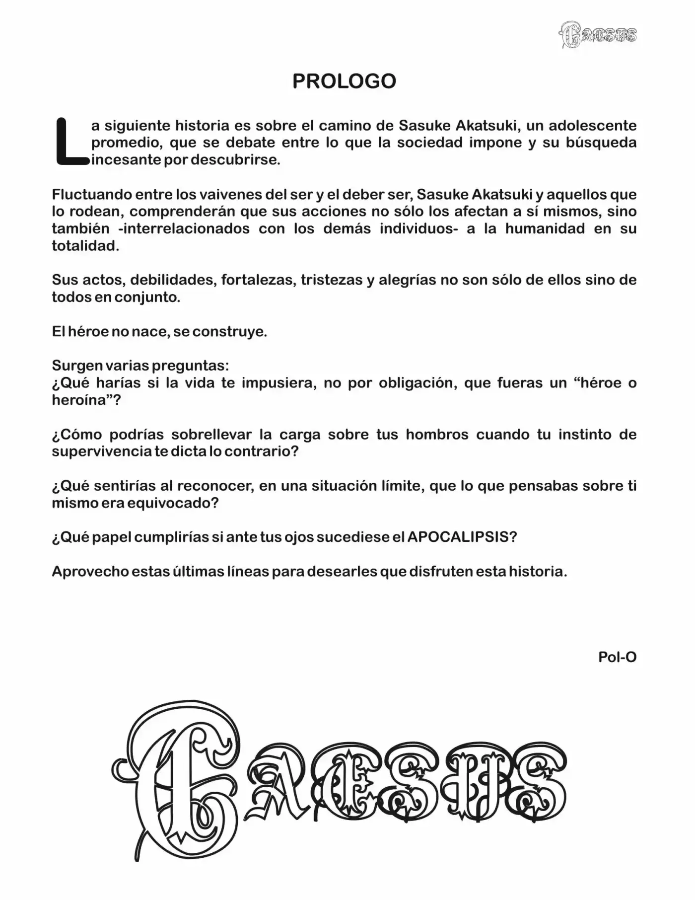 Caesus (Novela) - Capítulo - Página 3 - LectorTMOo