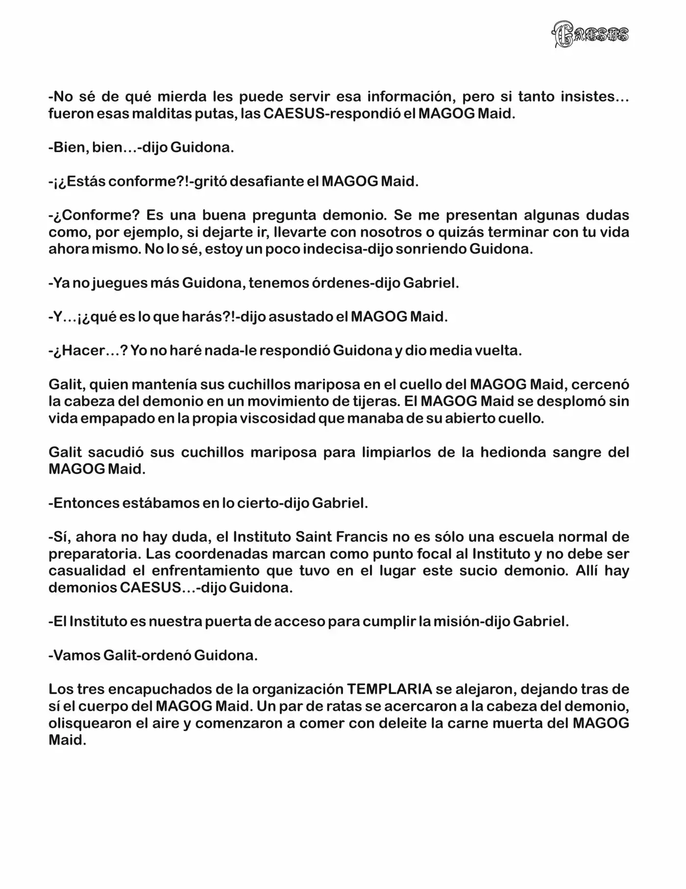 Caesus (Novela) - Capítulo 6 - Página 9 - LectorTMOo