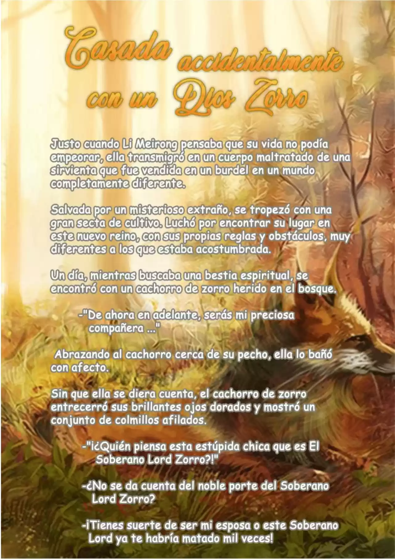 Casada Accidentalmente Con Un Dios Zorro (Novela) - Capítulo 1 - Página 2 - LectorTMOo