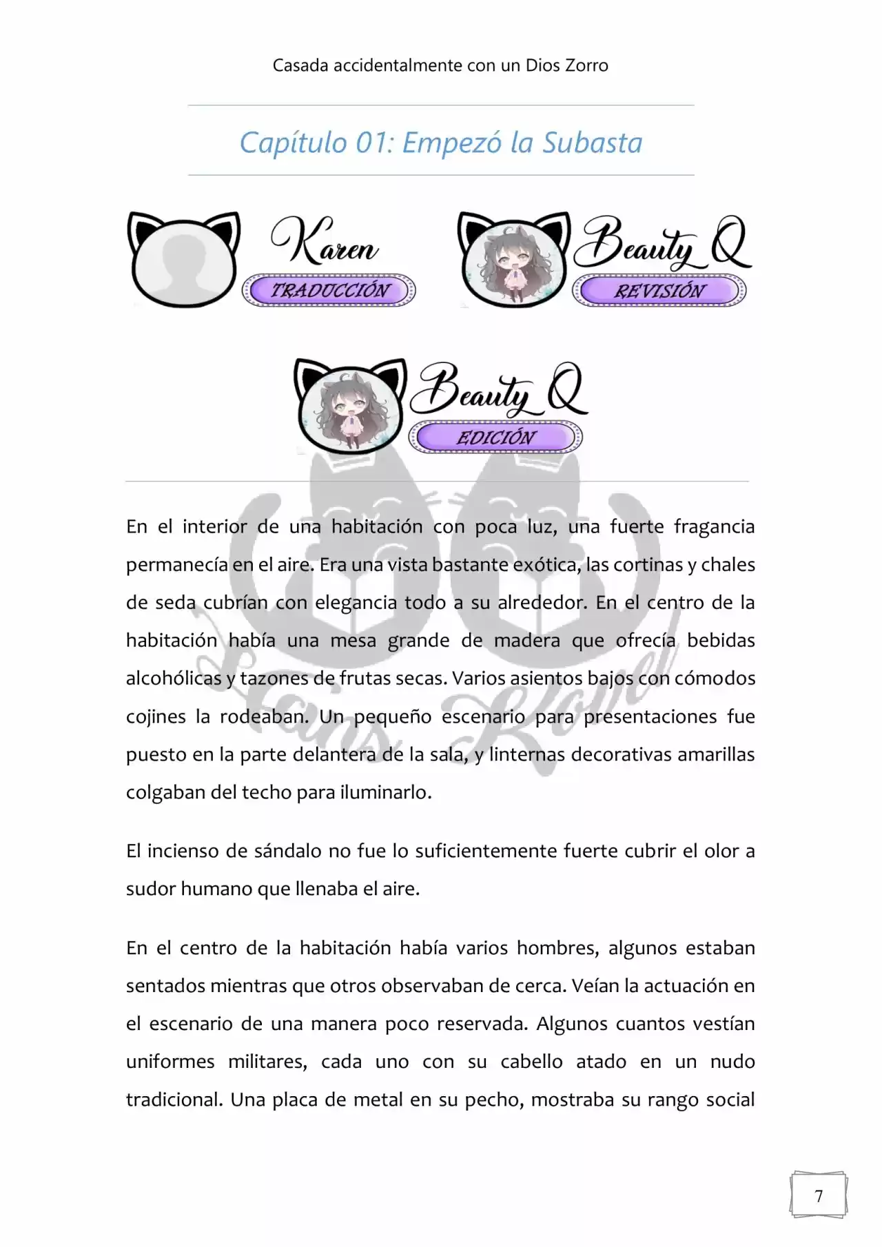 Casada Accidentalmente Con Un Dios Zorro (Novela) - Capítulo 1 - Página 6 - LectorTMOo