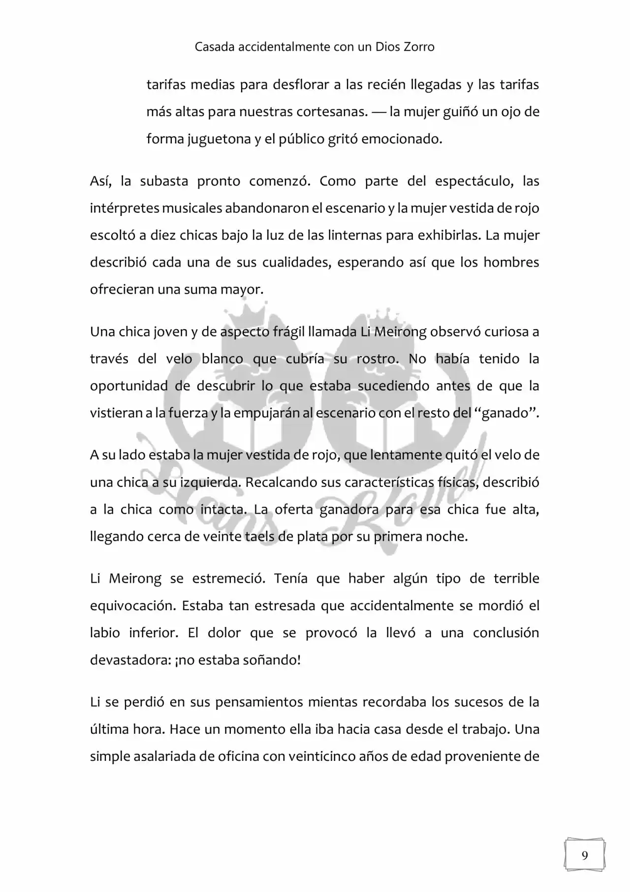 Casada Accidentalmente Con Un Dios Zorro (Novela) - Capítulo 1 - Página 8 - LectorTMOo