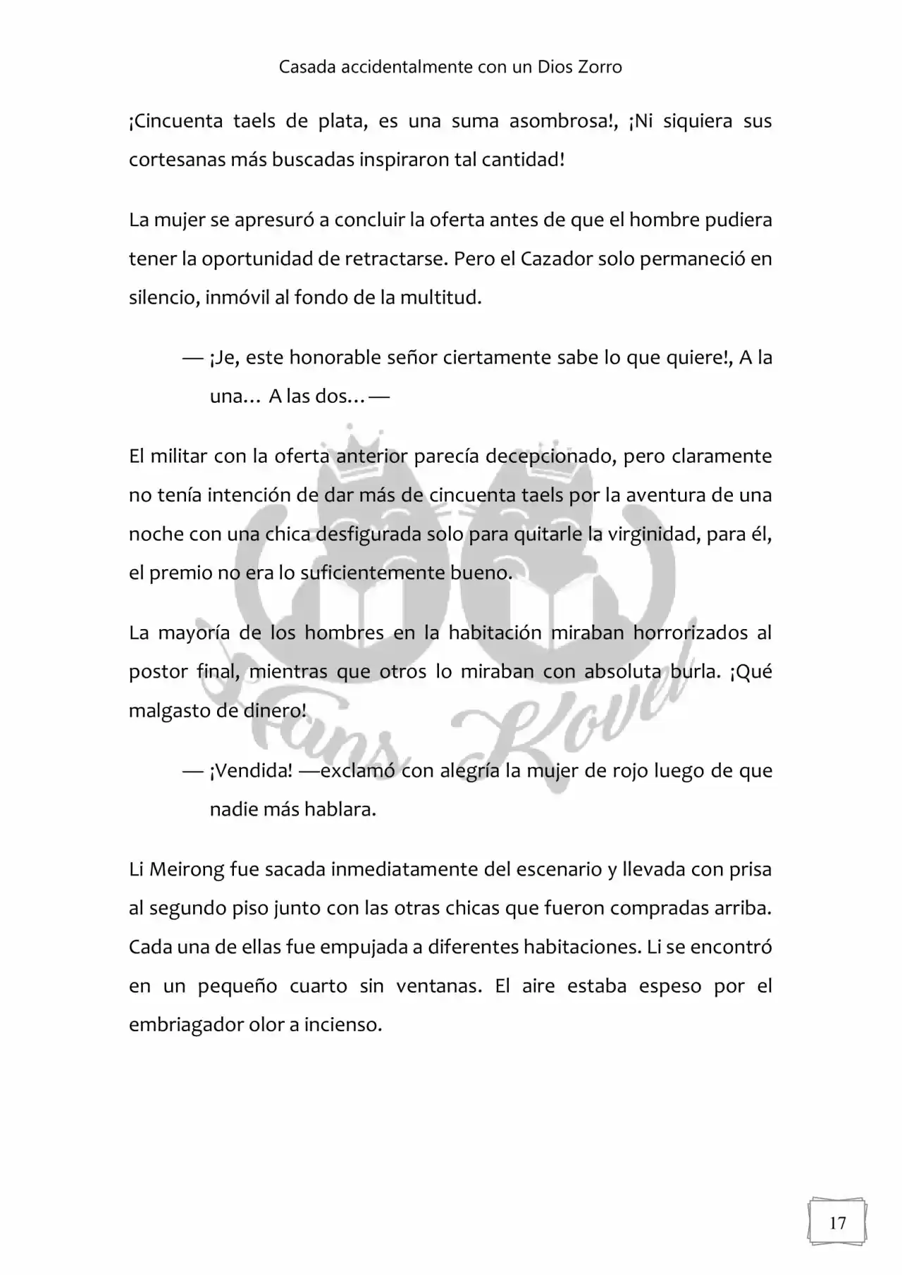 Casada Accidentalmente Con Un Dios Zorro (Novela) - Capítulo 3 - Página 7 - LectorTMOo