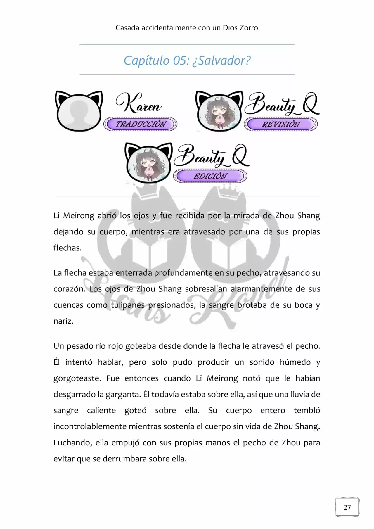 Casada Accidentalmente Con Un Dios Zorro (Novela) - Capítulo 5 - Página 6 - LectorTMOo