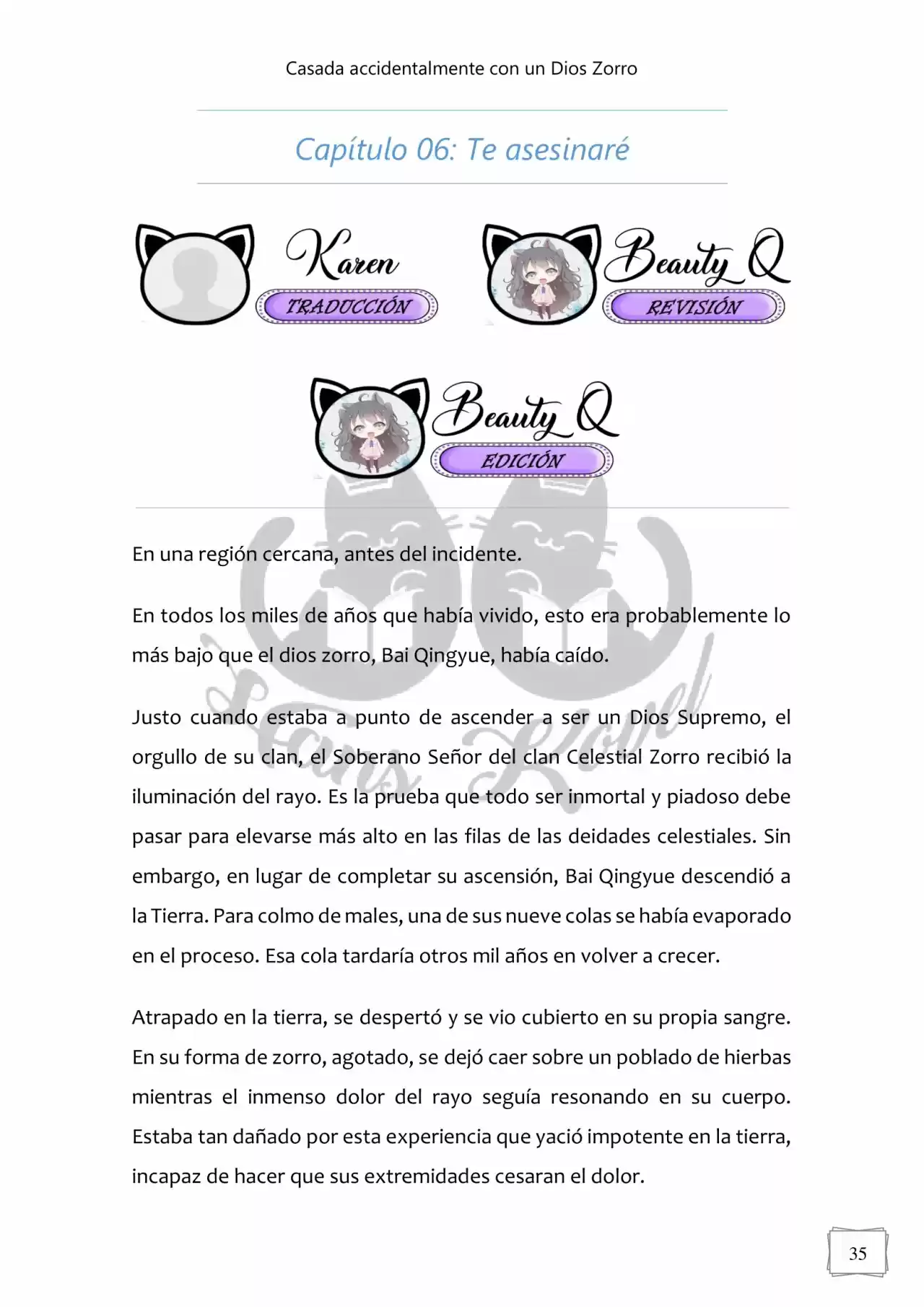 Casada Accidentalmente Con Un Dios Zorro (Novela) - Capítulo 6 - Página 6 - LectorTMOo