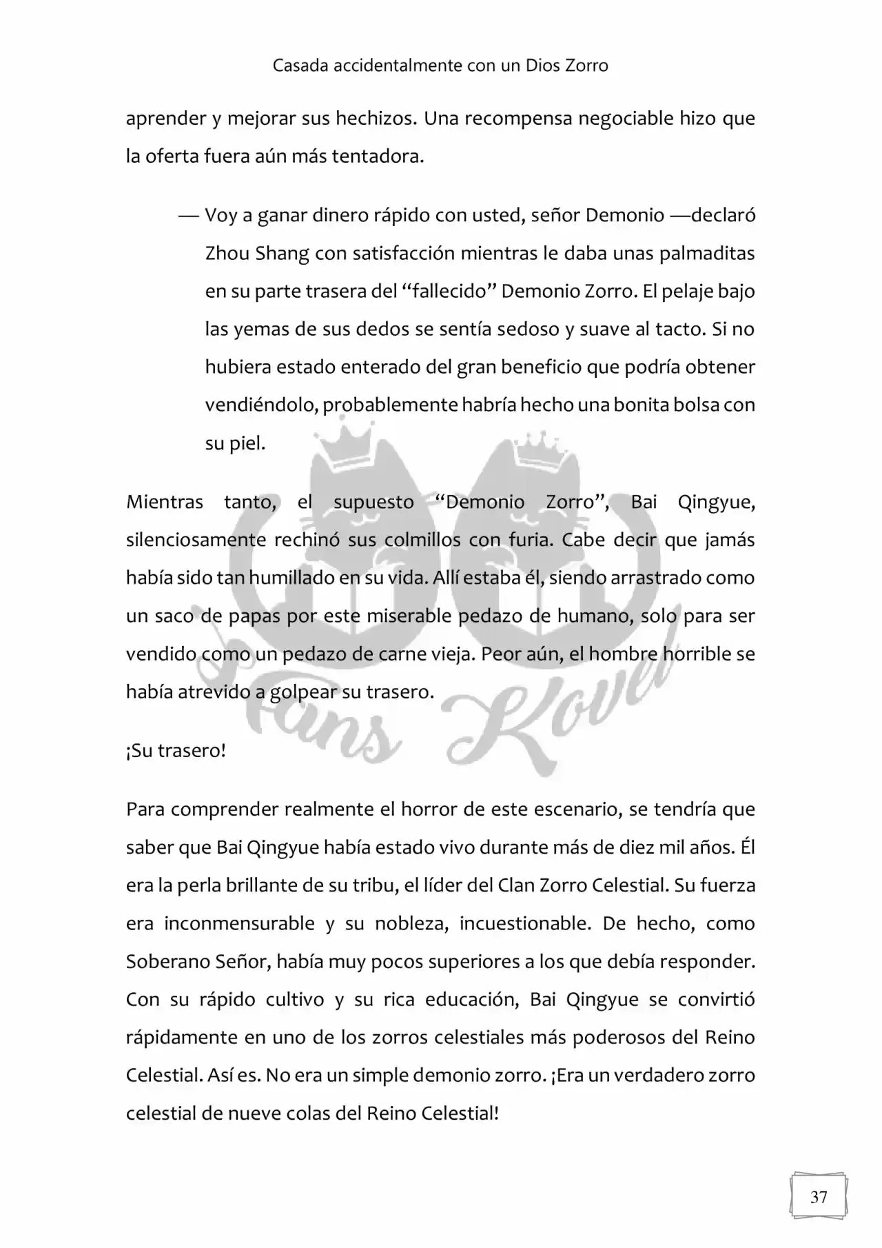 Casada Accidentalmente Con Un Dios Zorro (Novela) - Capítulo 6 - Página 8 - LectorTMOo
