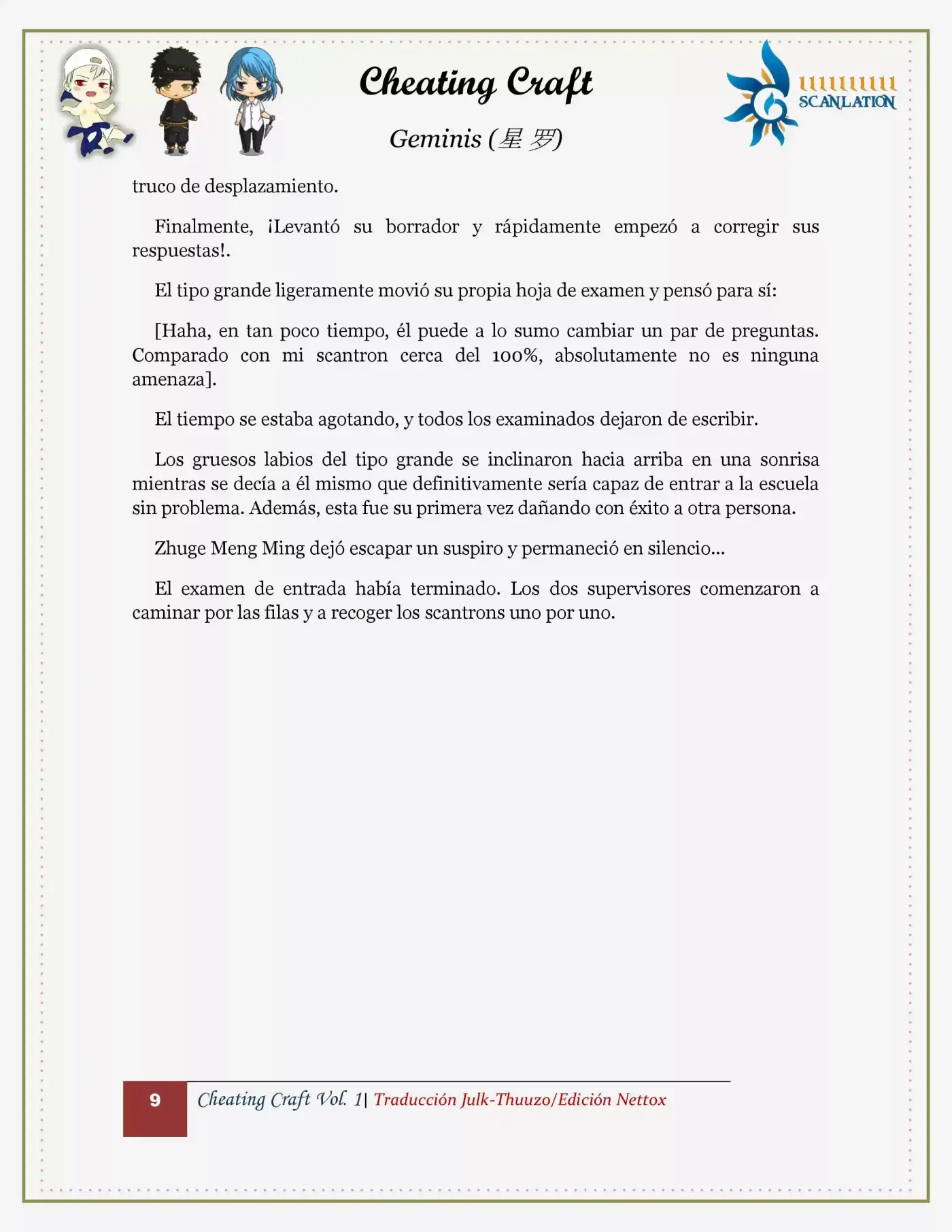 Cheating Craft (Novela) - Capítulo 9 - Página 9 - LectorTMOo