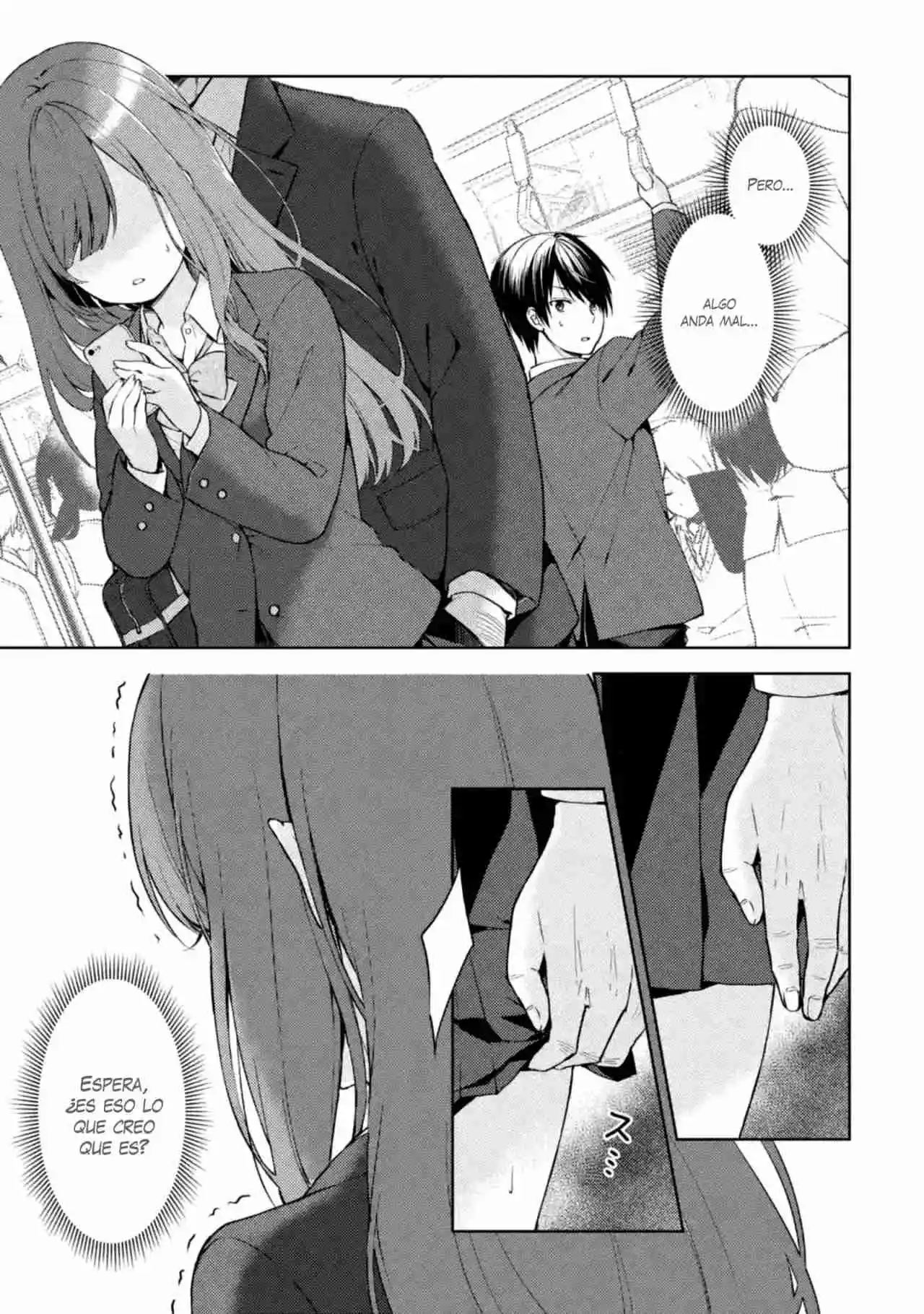 Chikan Saresou Ni Natteiru S-kyuu Bishoujo Wo Tasuketara Tonari No Seki No Osananajimi Datta capítulo 1 página 5