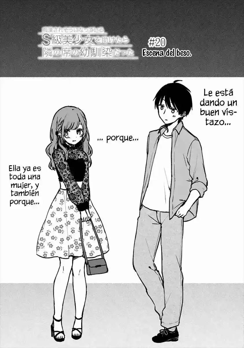 Chikan Saresou Ni Natteiru S-kyuu Bishoujo Wo Tasuketara Tonari No Seki No Osananajimi Datta capítulo 20 página 4