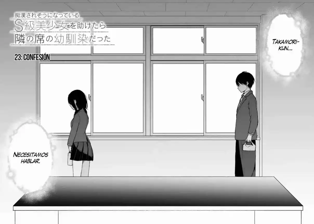 Chikan Saresou Ni Natteiru S-kyuu Bishoujo Wo Tasuketara Tonari No Seki No Osananajimi Datta capítulo 23 página 9