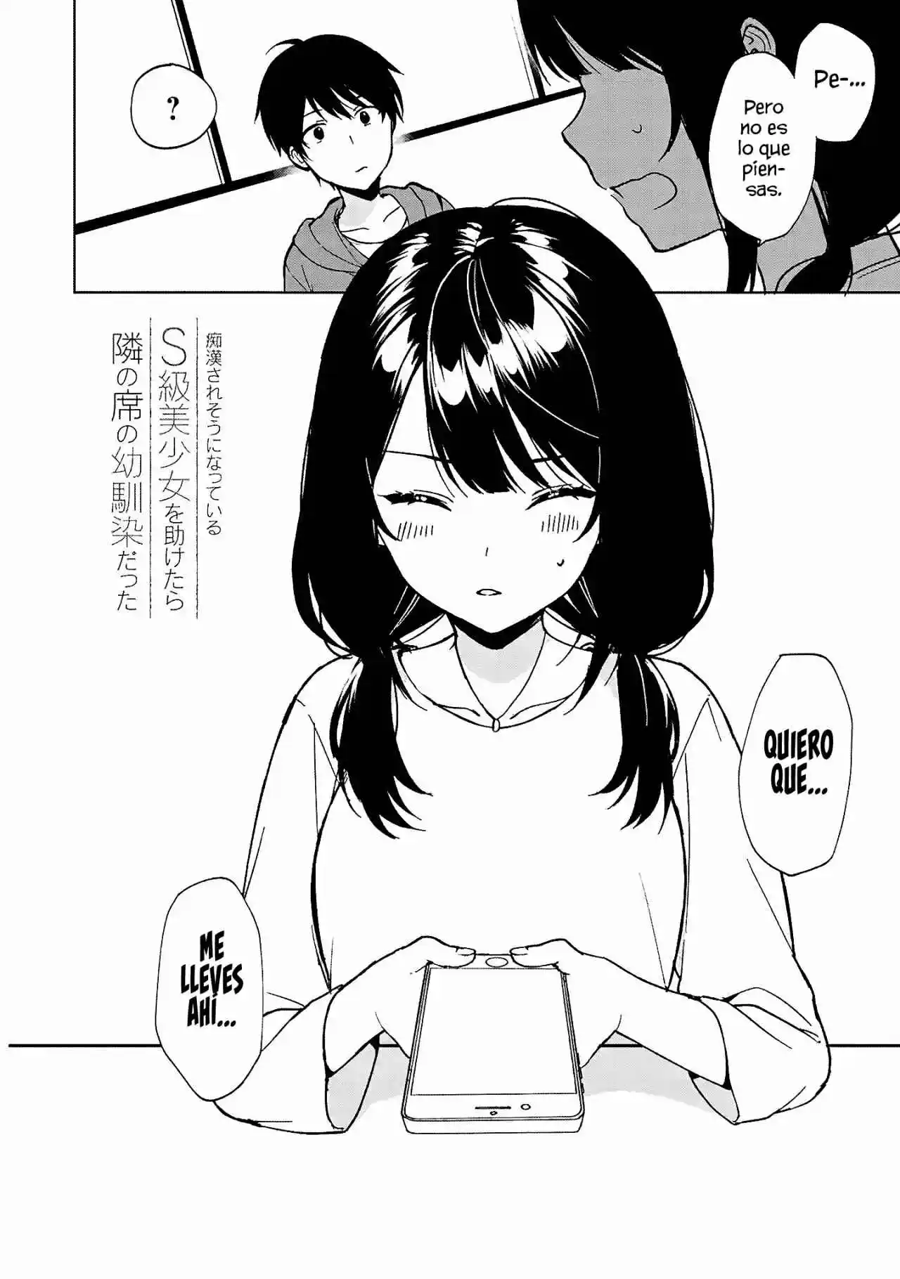 Chikan Saresou Ni Natteiru S-kyuu Bishoujo Wo Tasuketara Tonari No Seki No Osananajimi Datta capítulo 33 página 4