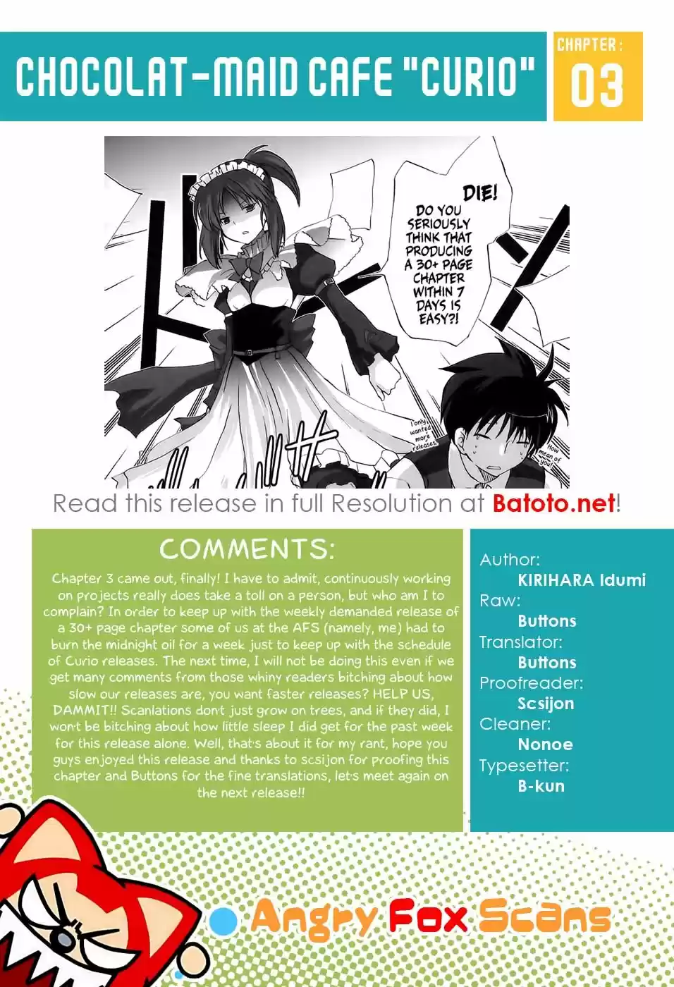 Chocolat Maid Cafe "Curio - Capítulo 3 - Página 32 - LectorTMOo