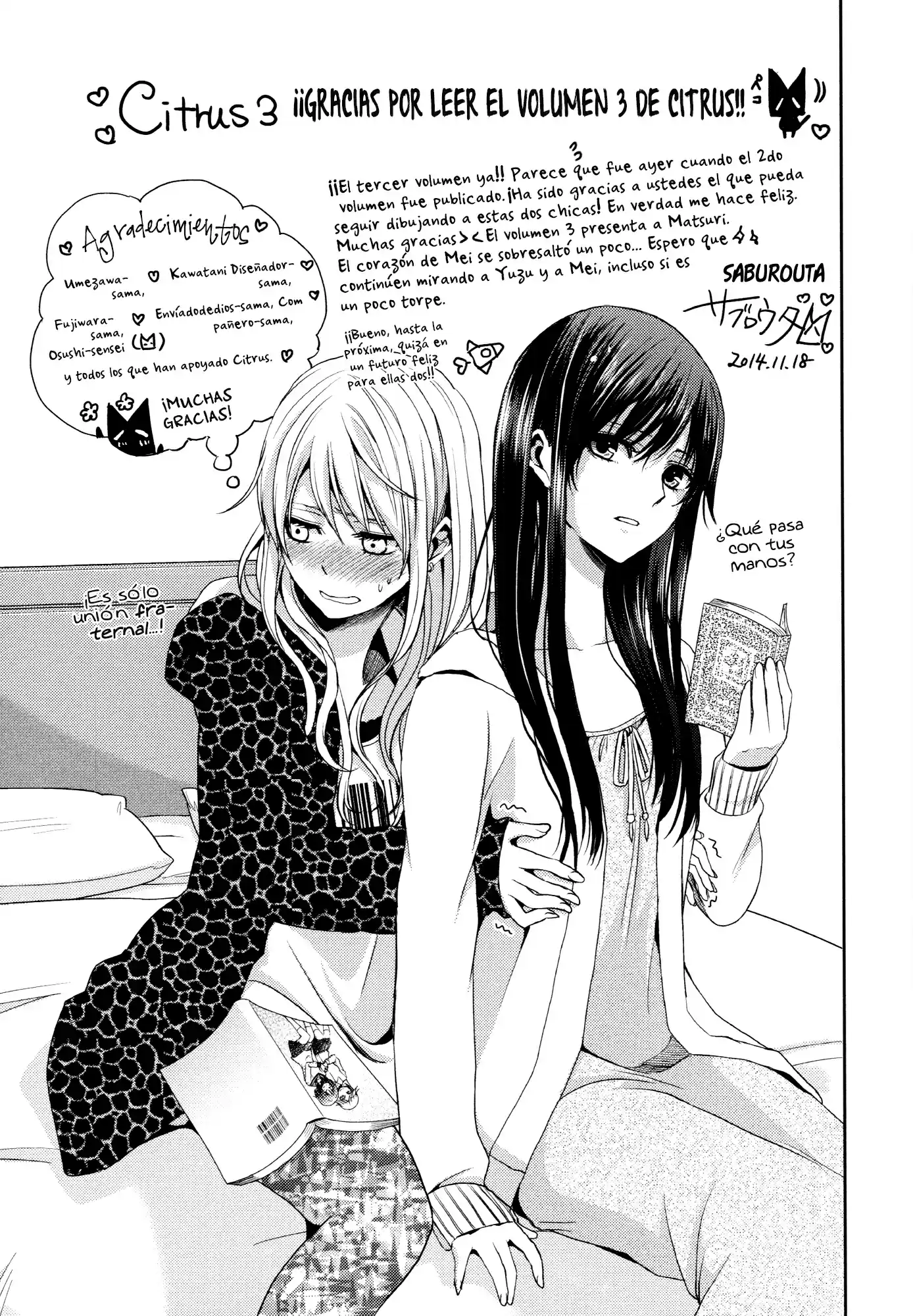 Citrus -Saburouta- - Capítulo 13.5 - Página 11 - LectorTMOo