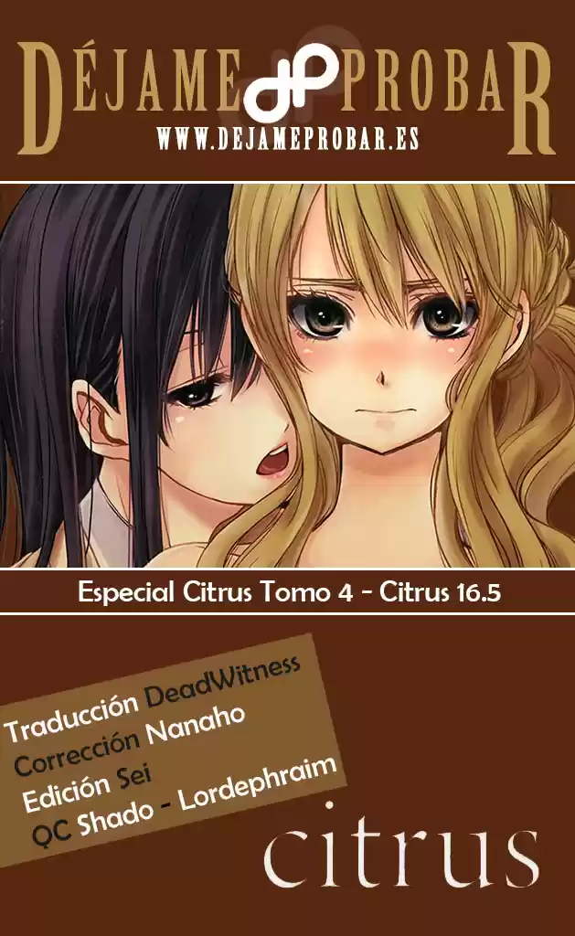 Citrus -Saburouta- - Capítulo 16.1 - Página 1 - LectorTMOo