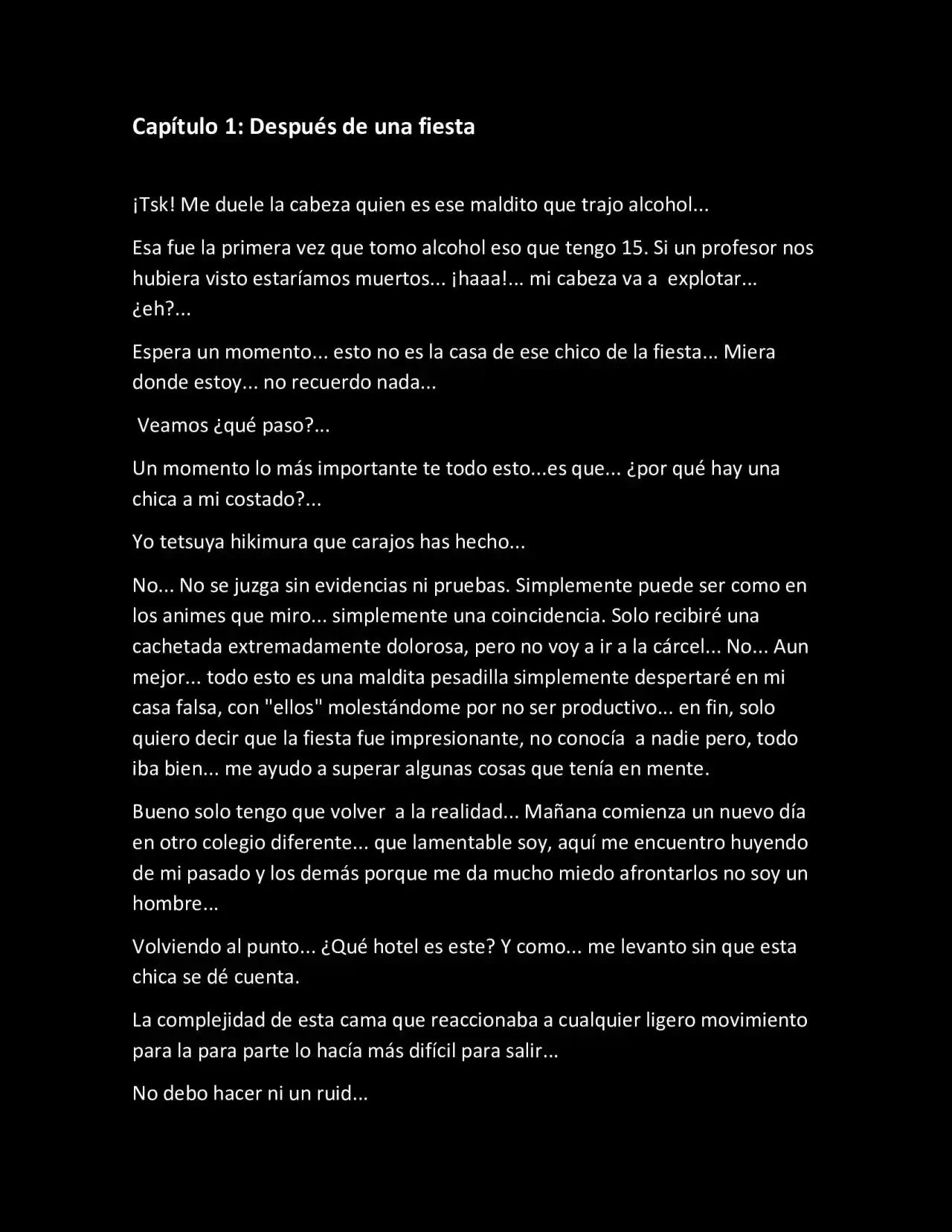 CONVIVIENDO COMO RESPONSABLE (Novela) - Capítulo 1 - Página 1 - LectorTMOo