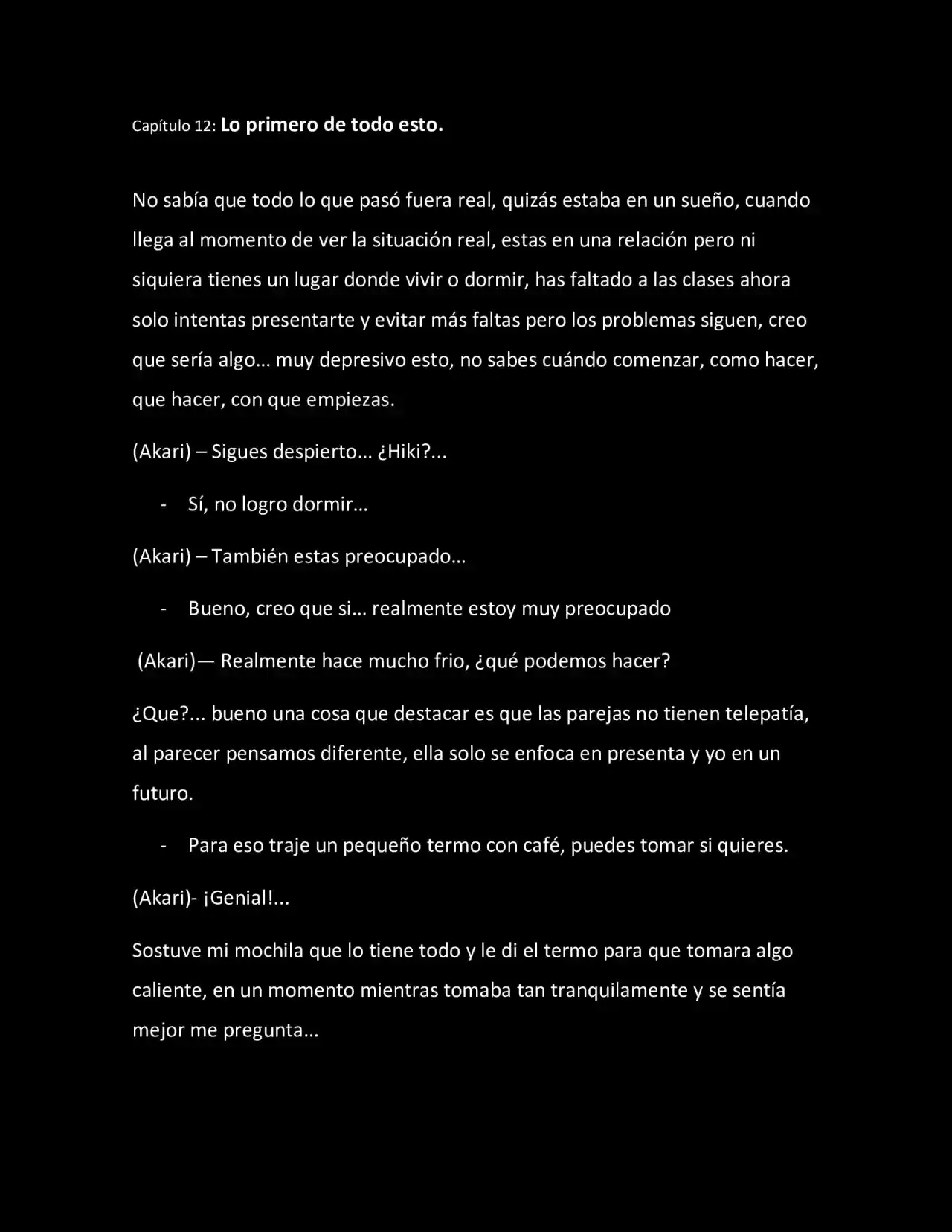 CONVIVIENDO COMO RESPONSABLE (Novela) - Capítulo 12 - Página 1 - LectorTMOo
