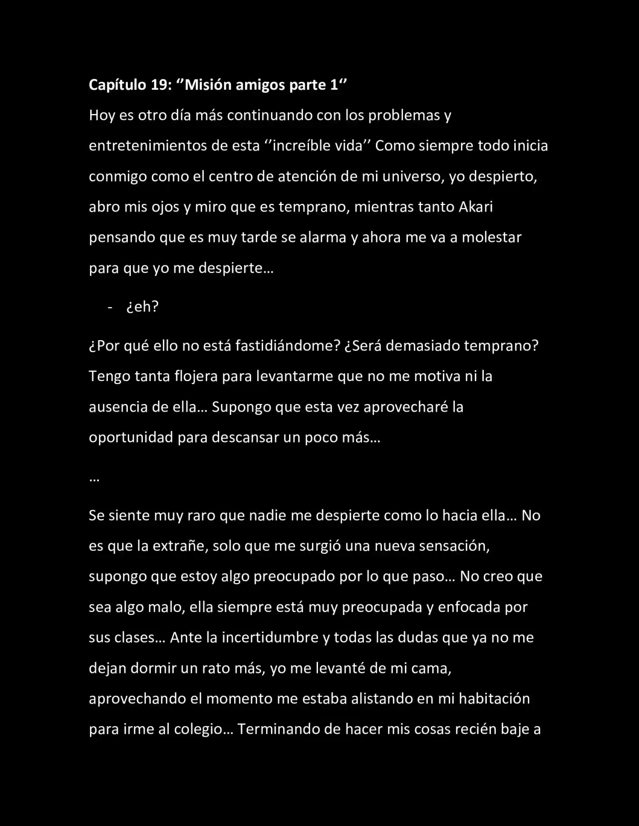 CONVIVIENDO COMO RESPONSABLE (Novela) - Capítulo 19 - Página 1 - LectorTMOo