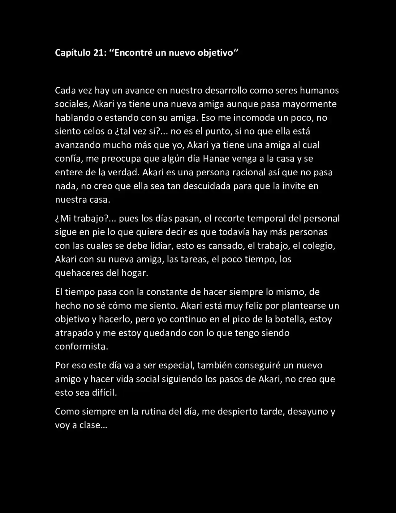 CONVIVIENDO COMO RESPONSABLE (Novela) - Capítulo 21 - Página 1 - LectorTMOo