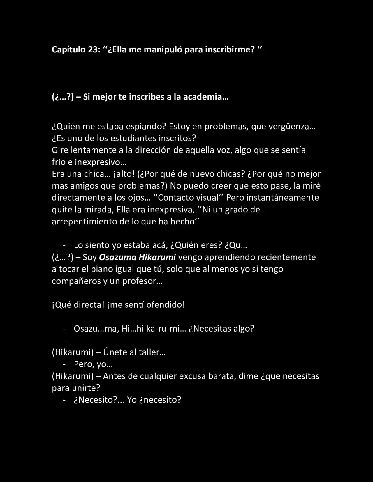 CONVIVIENDO COMO RESPONSABLE (Novela) - Capítulo 23 - Página 1 - LectorTMOo