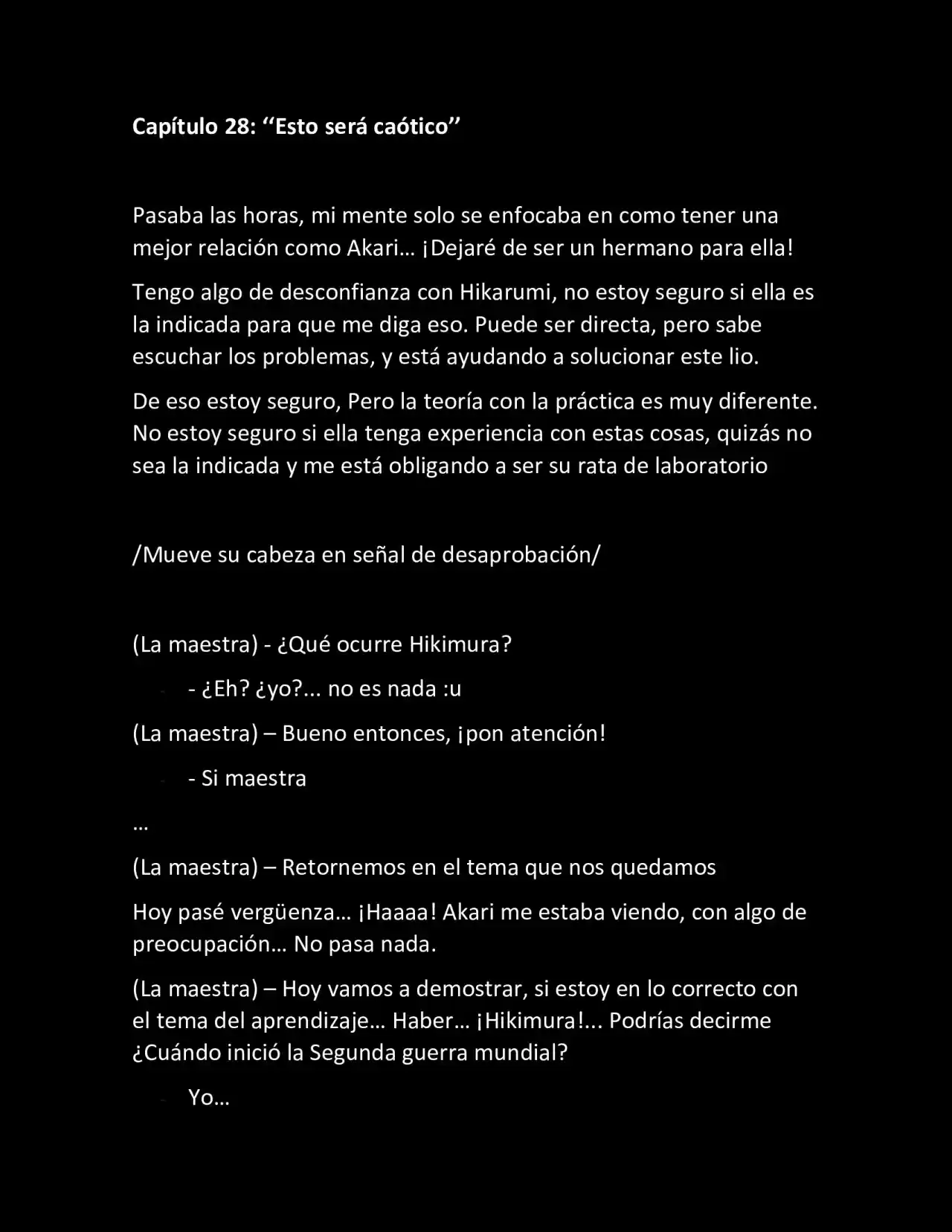 CONVIVIENDO COMO RESPONSABLE (Novela) - Capítulo 28 - Página 1 - LectorTMOo