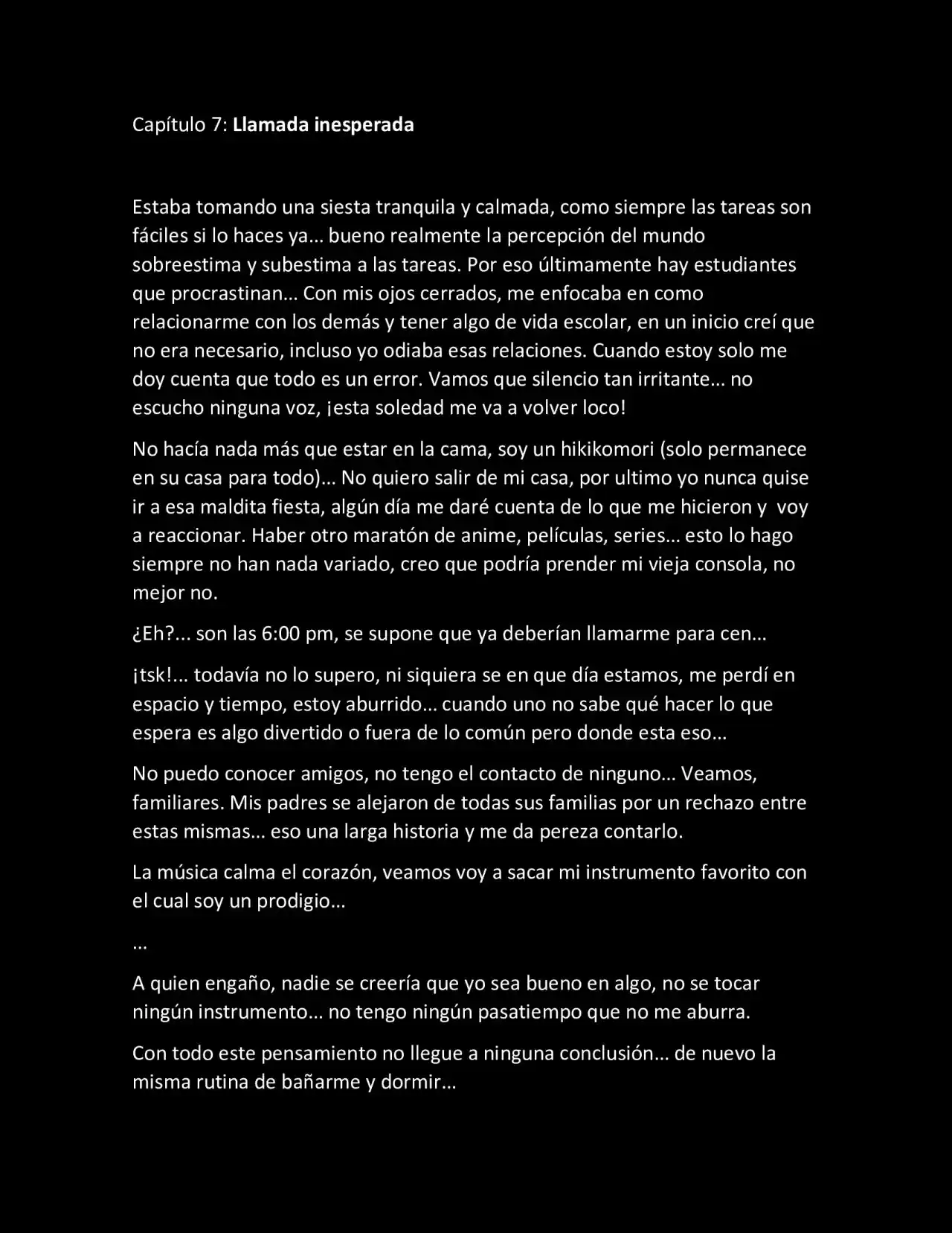 CONVIVIENDO COMO RESPONSABLE (Novela) - Capítulo 7 - Página 1 - LectorTMOo