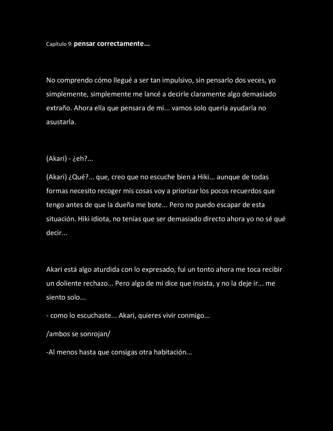 CONVIVIENDO COMO RESPONSABLE (Novela) - Capítulo 9 - Página 1 - LectorTMOo