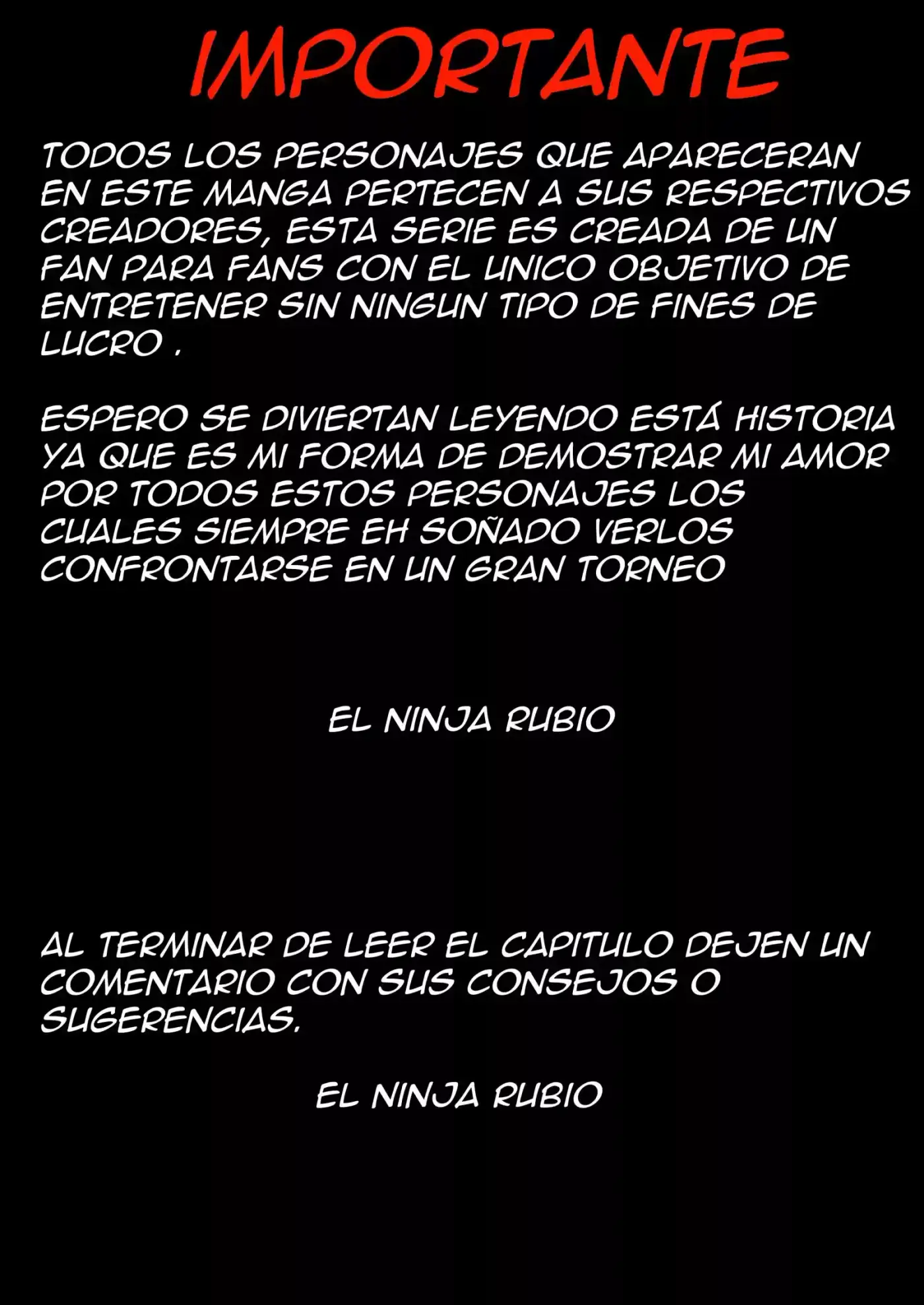 CROSSOVER FICCIONAL - Capítulo 8 - Página 1 - LectorTMOo