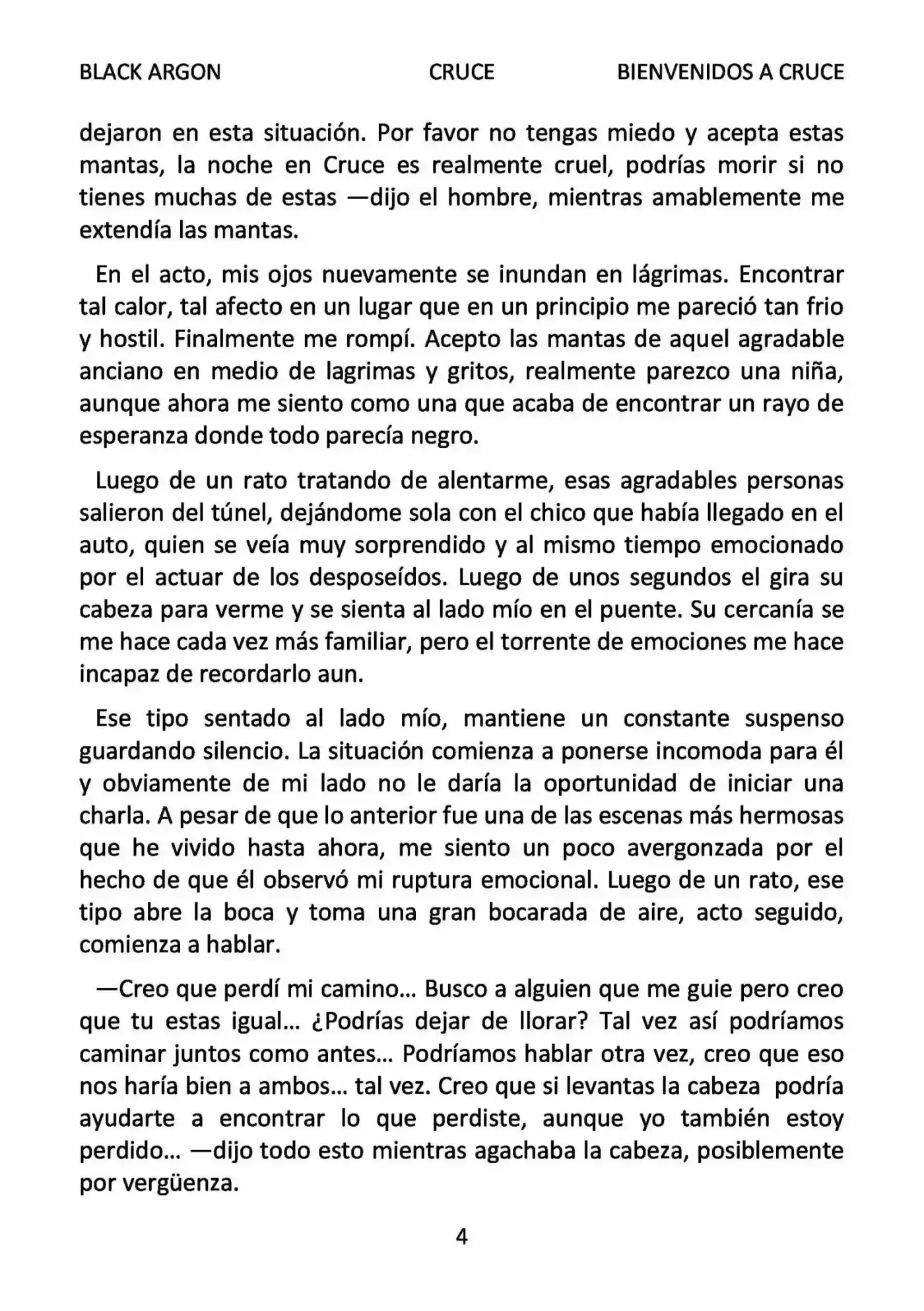 CRUCE (Novela) - Capítulo 1 - Página 4 - LectorTMOo