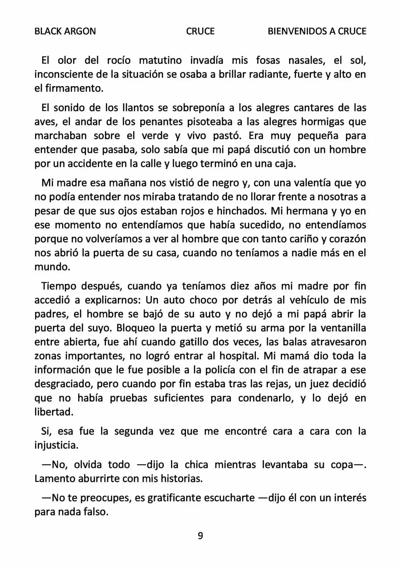 CRUCE (Novela) - Capítulo 1 - Página 9 - LectorTMOo
