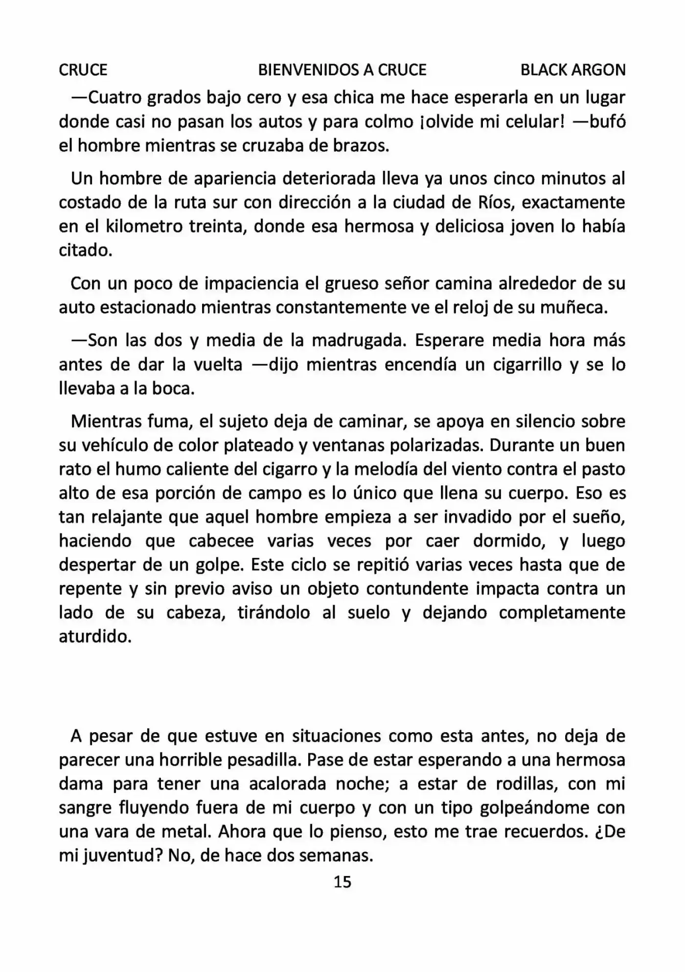 CRUCE (Novela) - Capítulo 1 - Página 15 - LectorTMOo