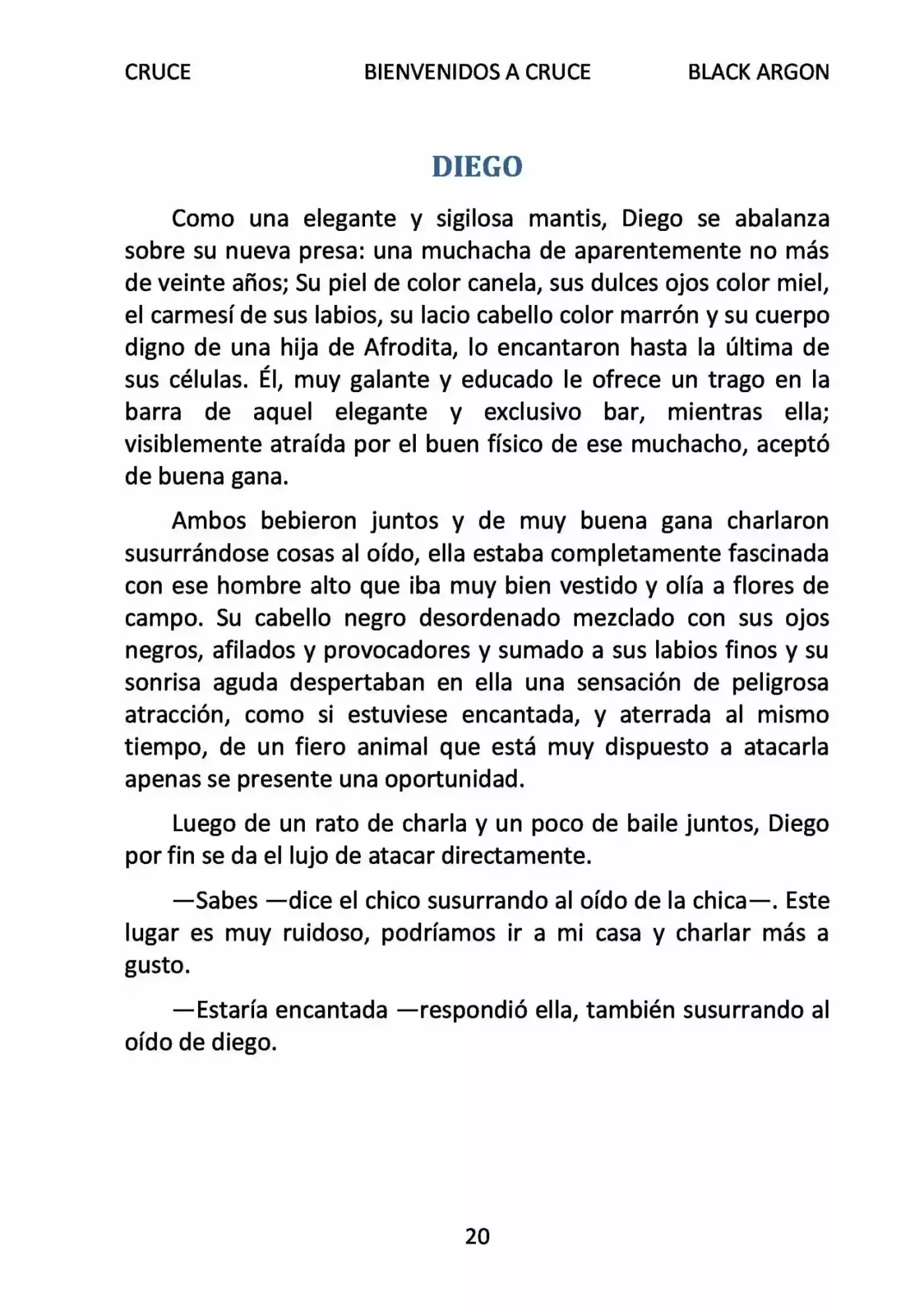 CRUCE (Novela) - Capítulo 3 - Página 1 - LectorTMOo