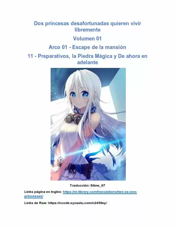 Dos Princesas Desafortunadas Quieren Vivir Libremente (Novela) - Capítulo 11 - Página 1 - LectorTMOo