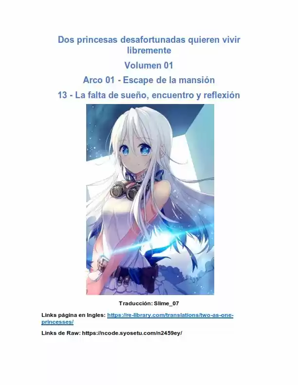Dos Princesas Desafortunadas Quieren Vivir Libremente (Novela) - Capítulo 13 - Página 1 - LectorTMOo