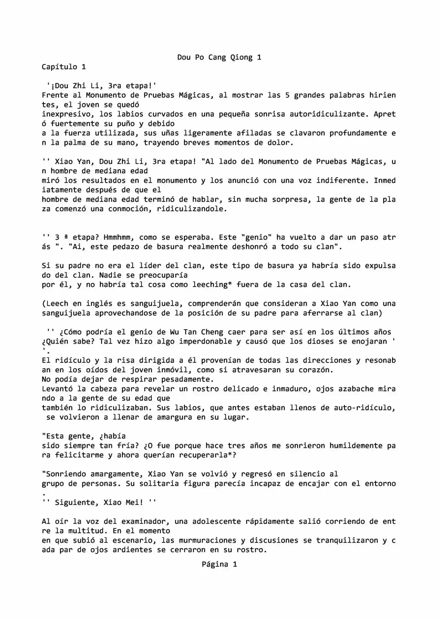 Dou Po Cang Qiong (Novela) - Capítulo 1 - Página 1 - LectorTMOo