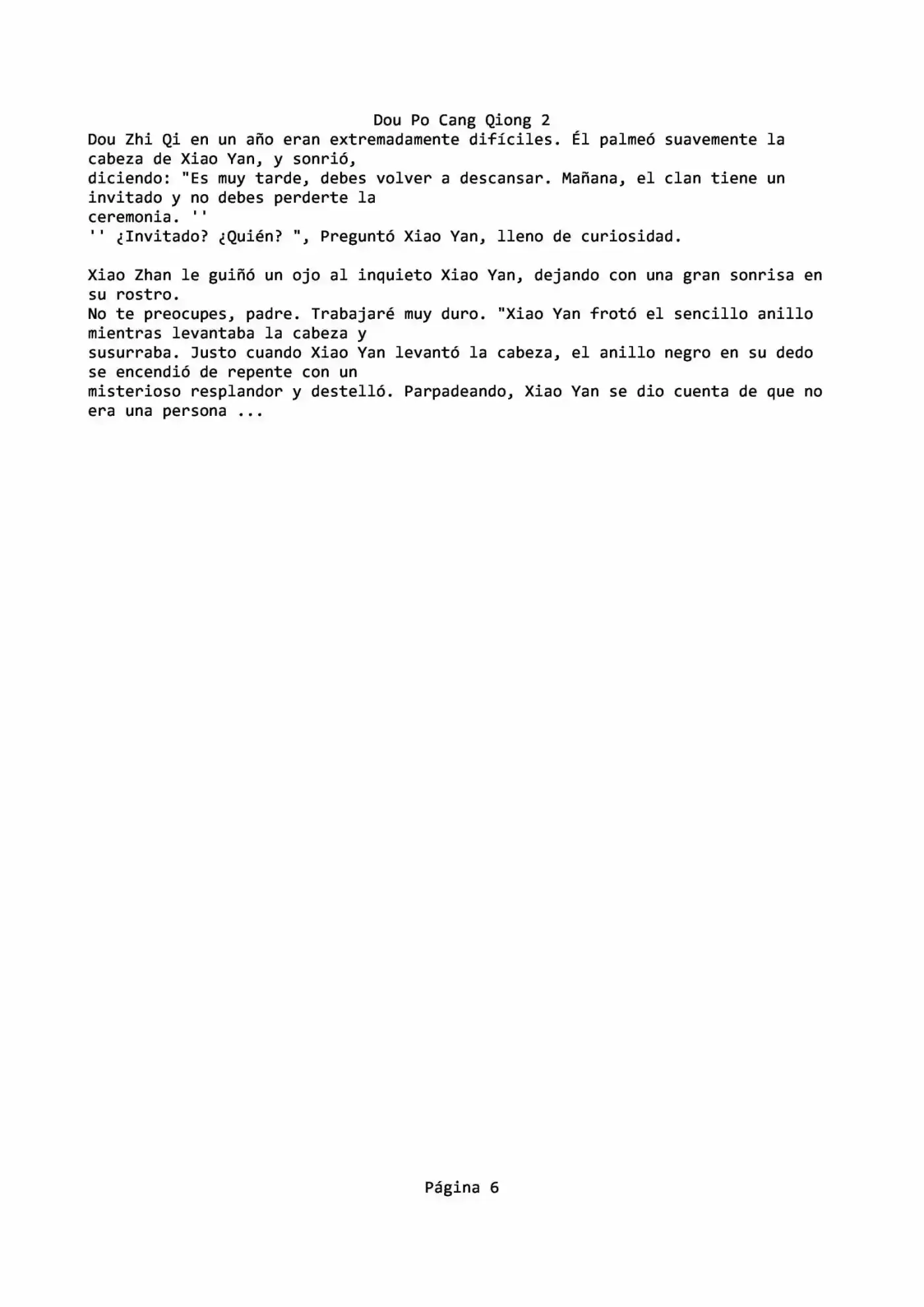 Dou Po Cang Qiong (Novela) - Capítulo 2 - Página 6 - LectorTMOo