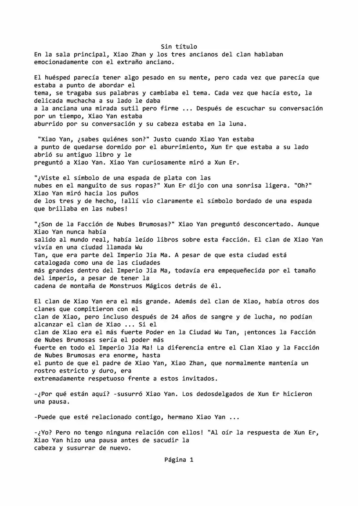 Dou Po Cang Qiong (Novela) - Capítulo 4 - Página 1 - LectorTMOo