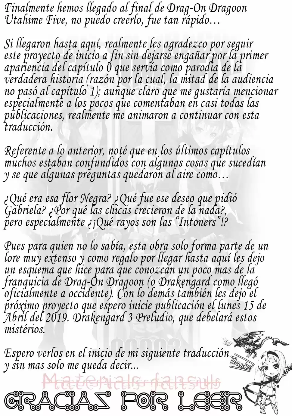 Drag-On Dragoon Utahime Five - Capítulo 16 - Página 44 - LectorTMOo